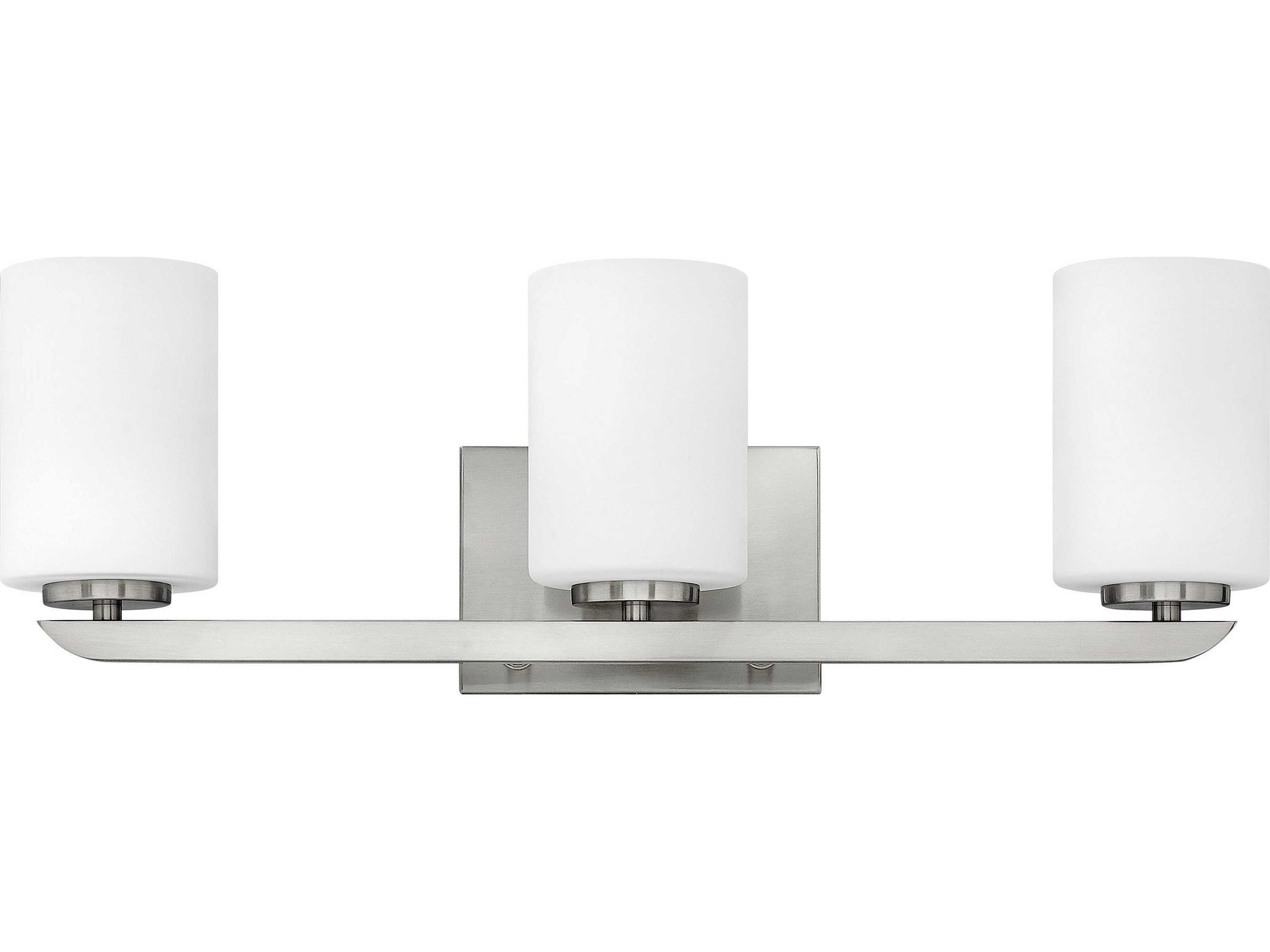 Hinkley Kyra Brushed Nickel Glass Vanity Light