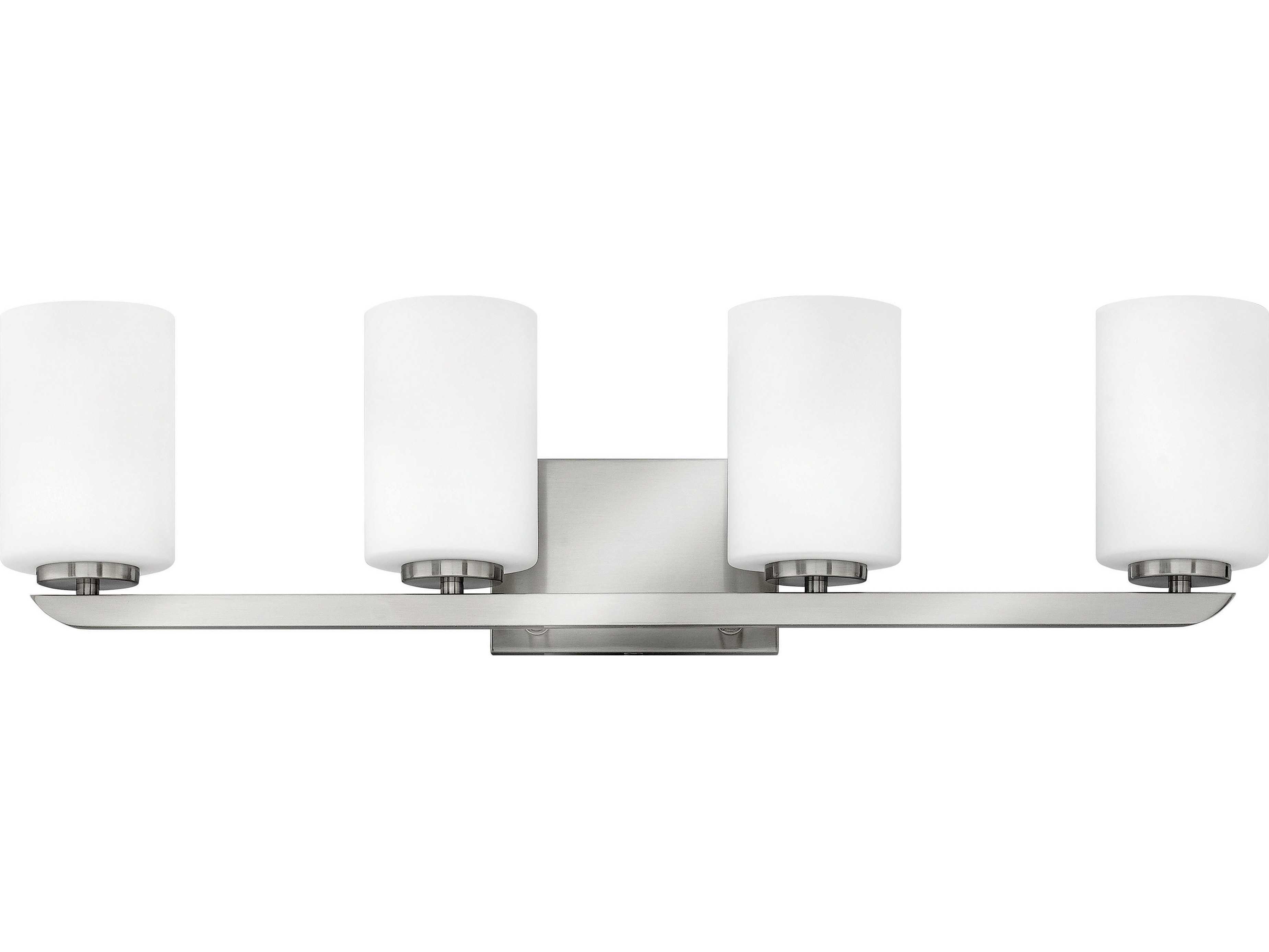 Hinkley Kyra Brushed Nickel Glass Vanity Light