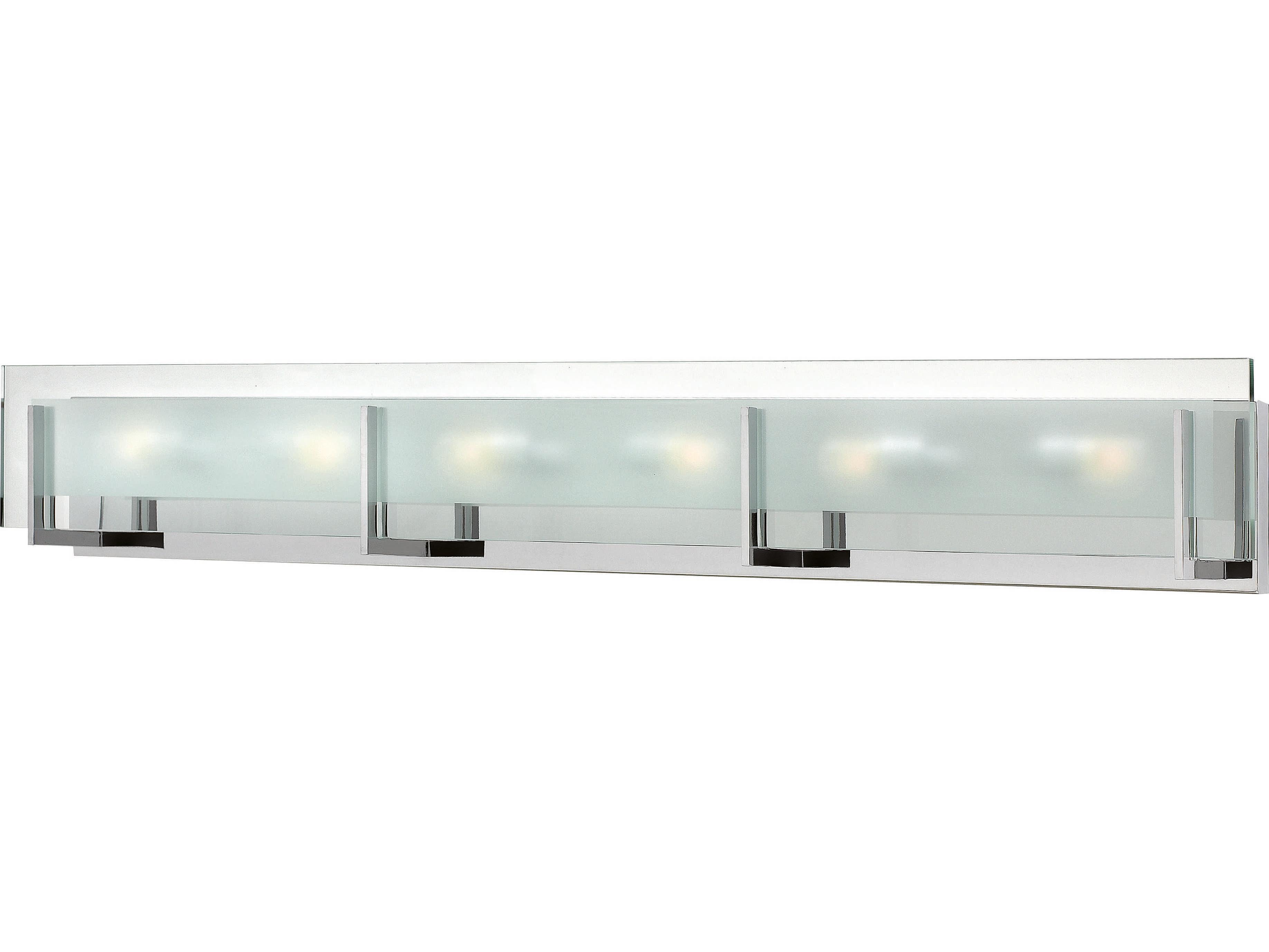 Hinkley Latitude 6-Light Chrome Glass Vanity Light