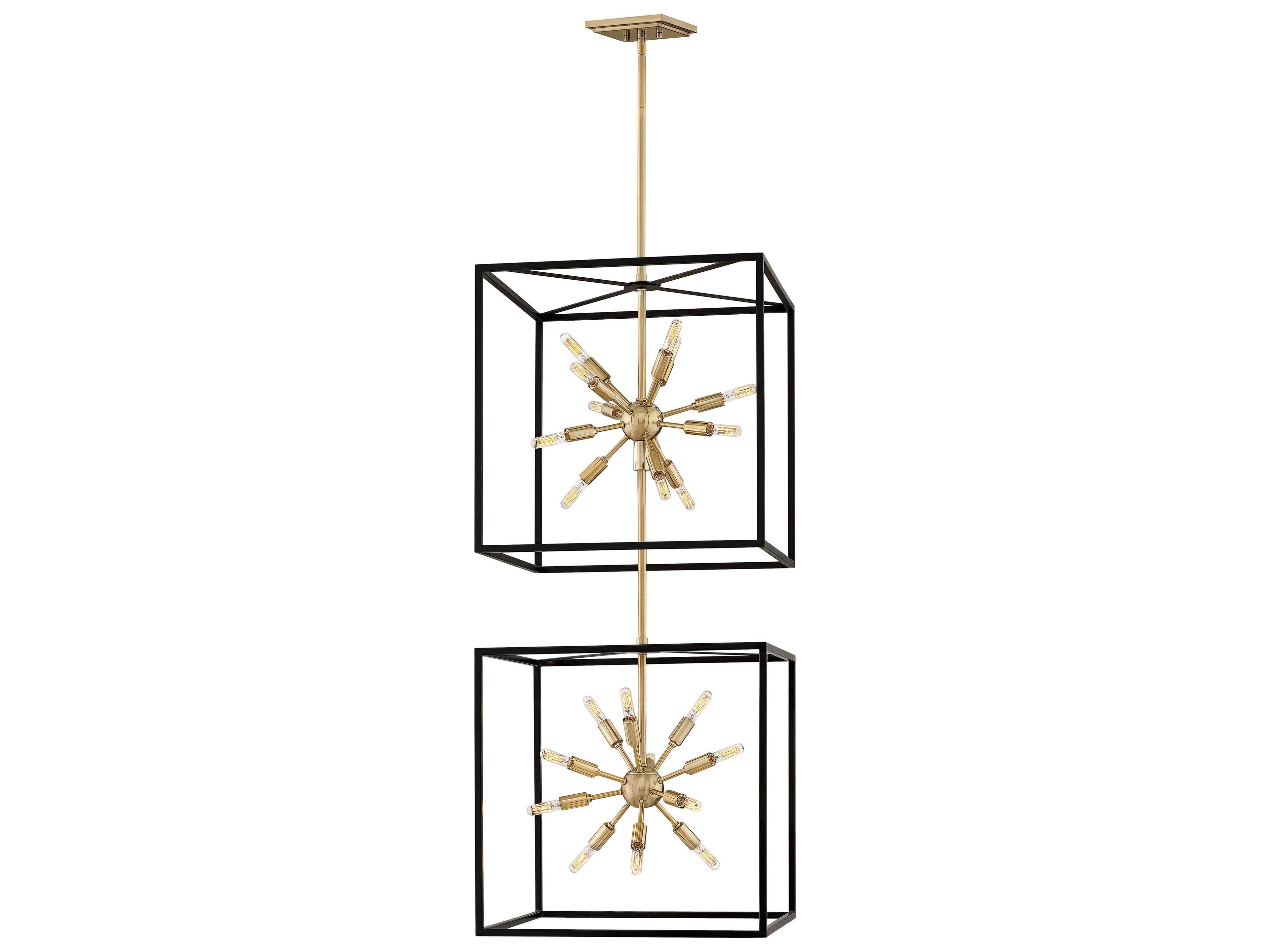 Hinkley Lisa Mcdennon 24-Light Black Brass Candelabra Tiered Chandelier