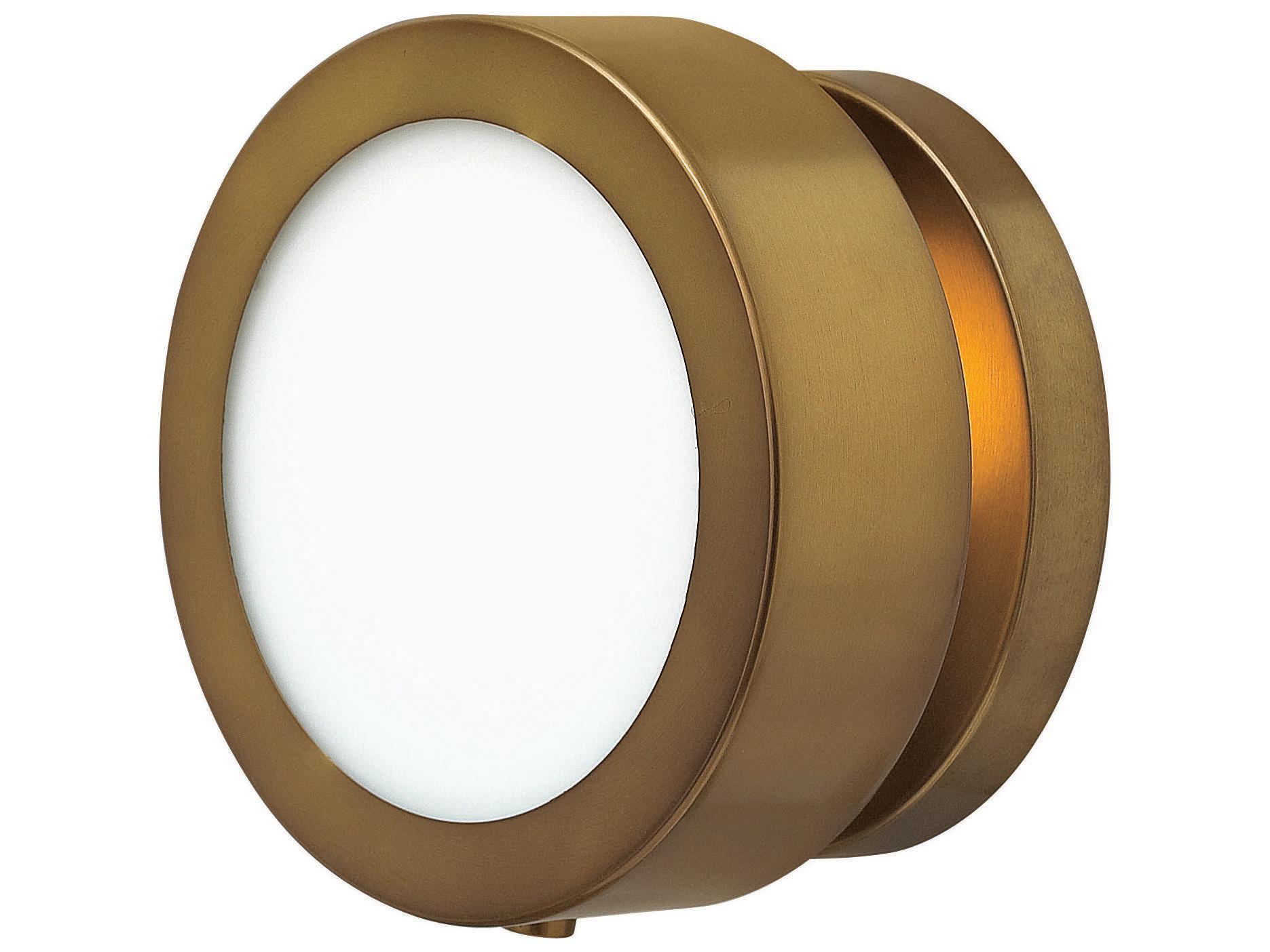 Hinkley Mercer 1-Light Heritage Brass Glass Wall Sconce