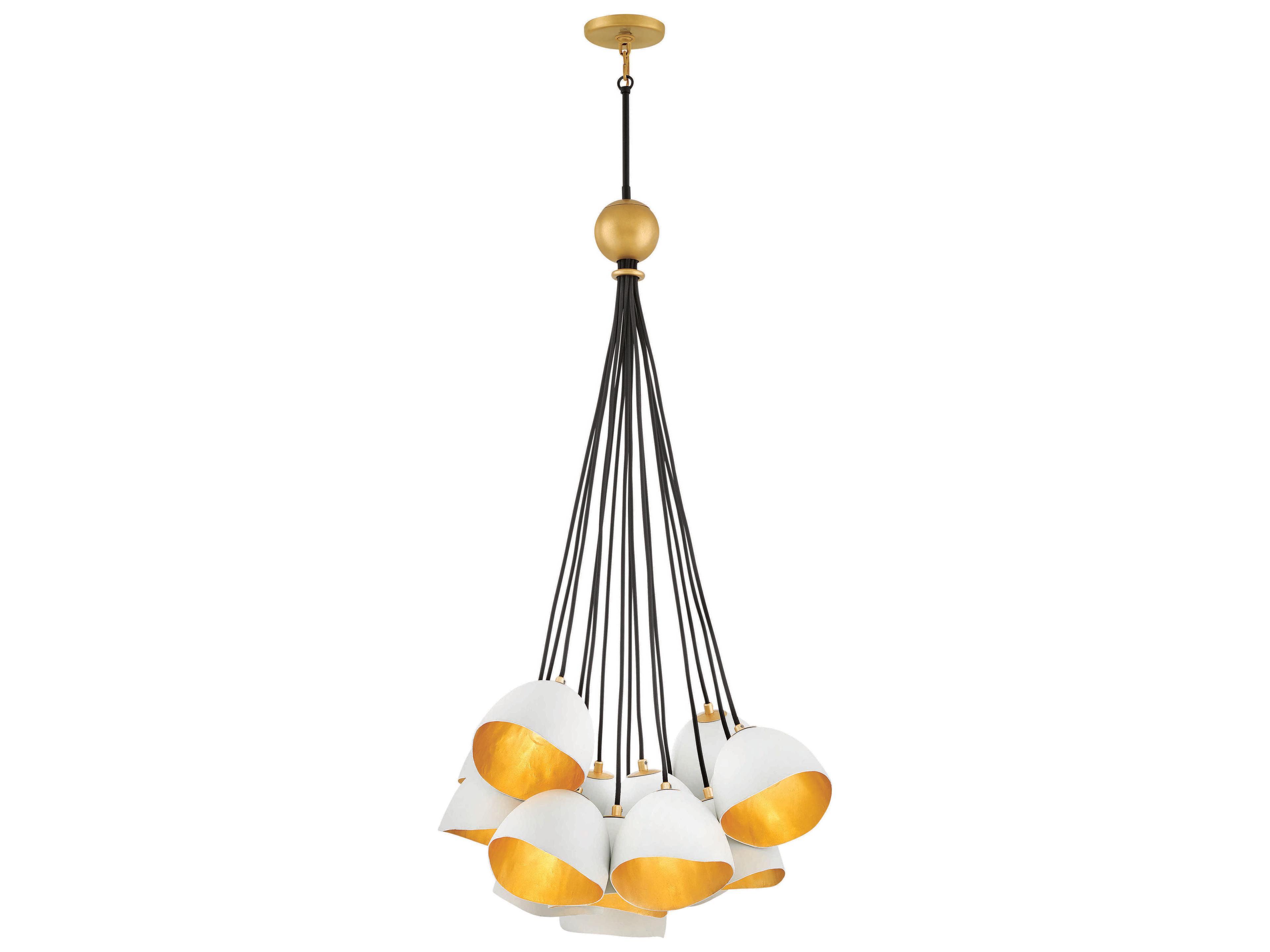 Hinkley Nula 1-Light Shell White Bell Pendant