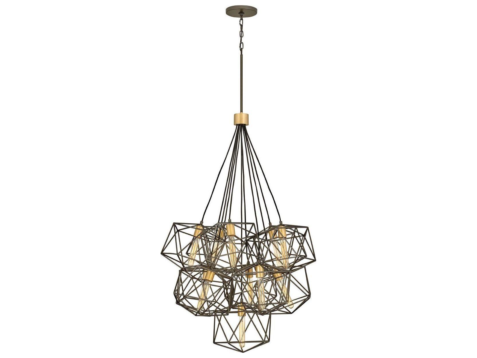 Hinkley Astrid 11-Light Metallic Matte Bronze Geometric Pendant