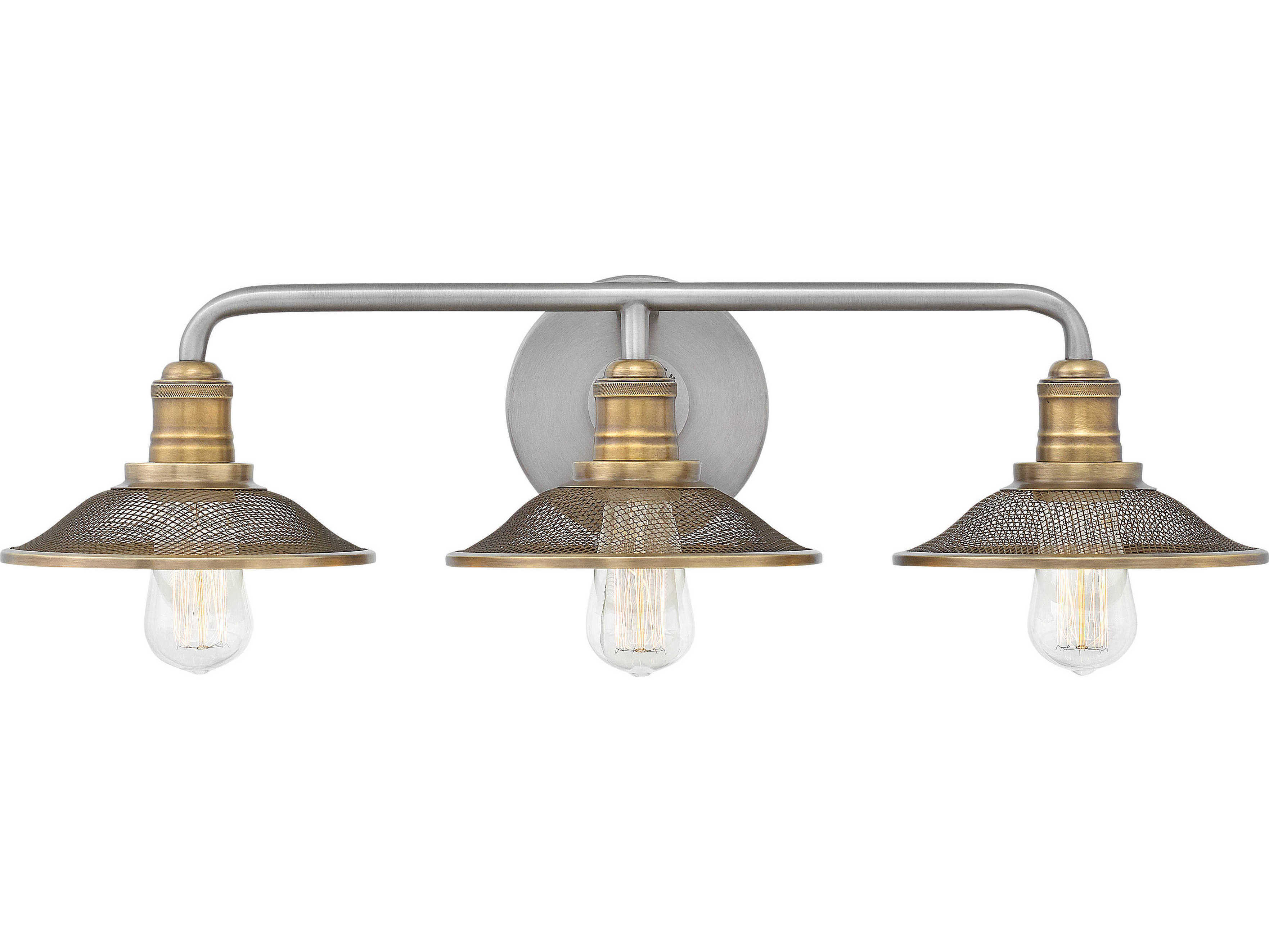 Hinkley Rigby 3-Light Antique Nickel Vanity Light