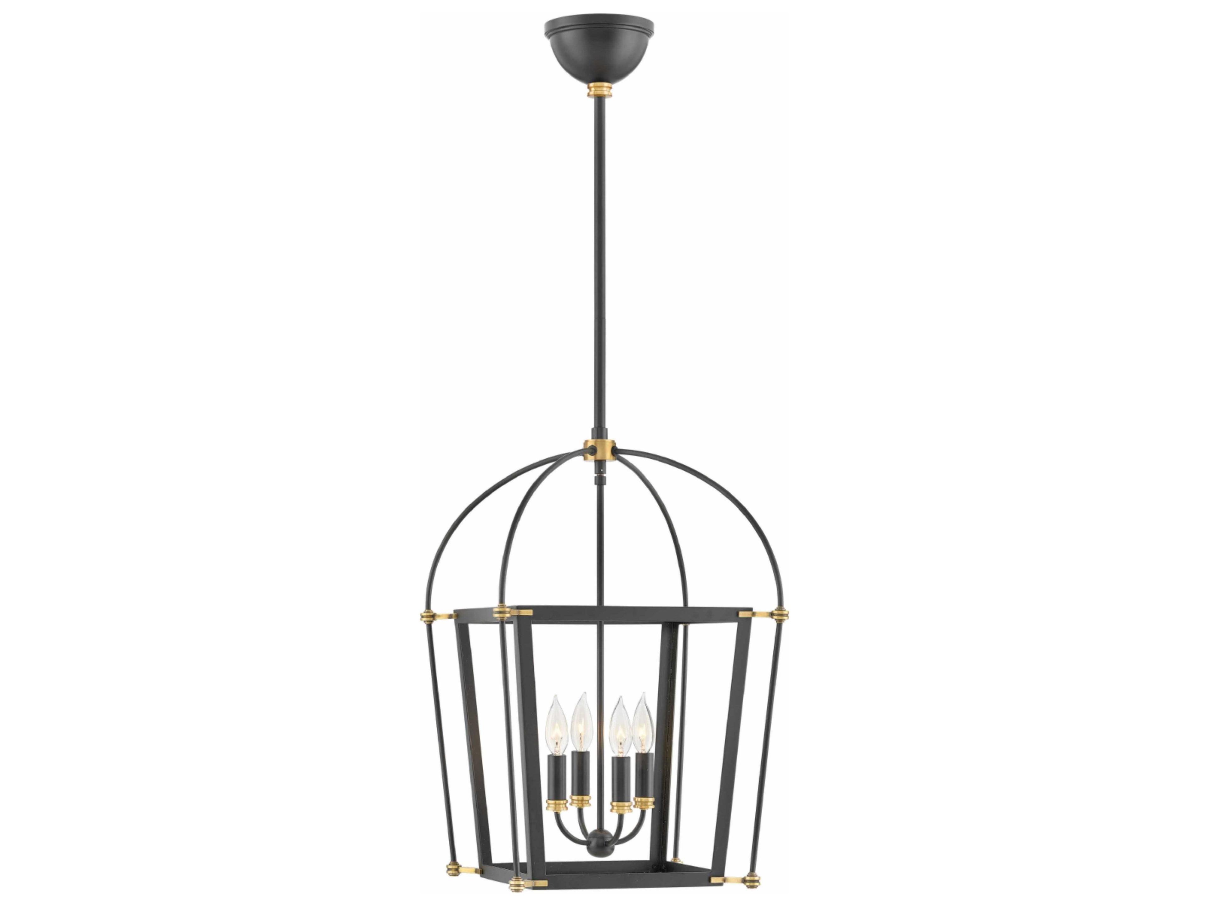 Hinkley Selby 4-Light Black Candelabra Chandelier
