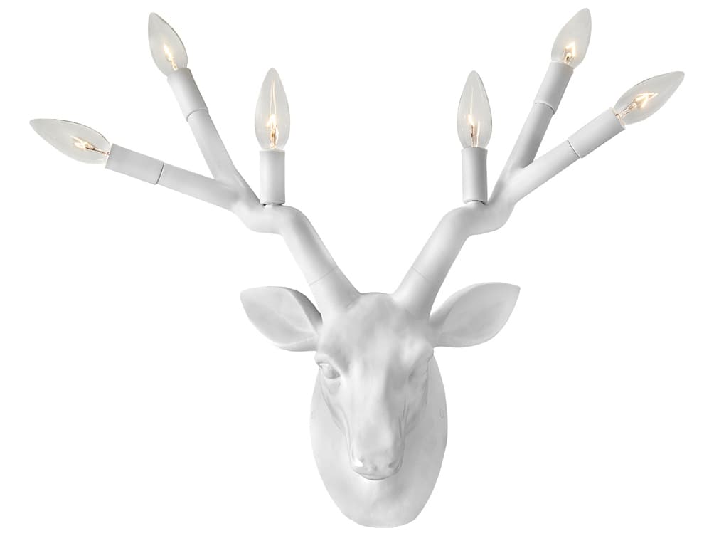 Hinkley Stag 6-Light Chalk White Wall Sconce
