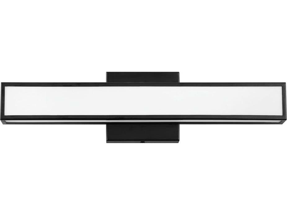 Hinkley Alto Black White Glass LED Vanity Light