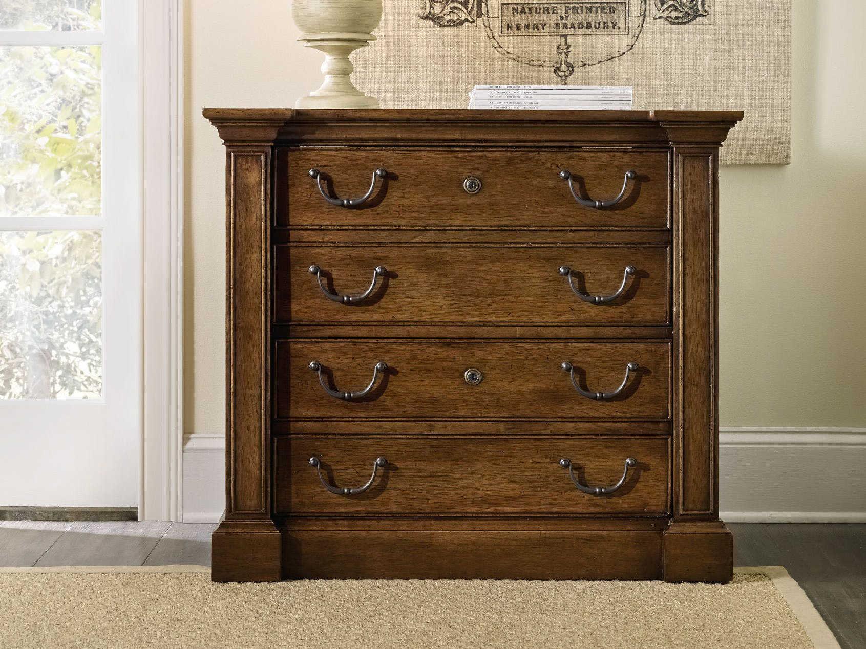 Luxecor Heritage Dark Wood File Cabinet
