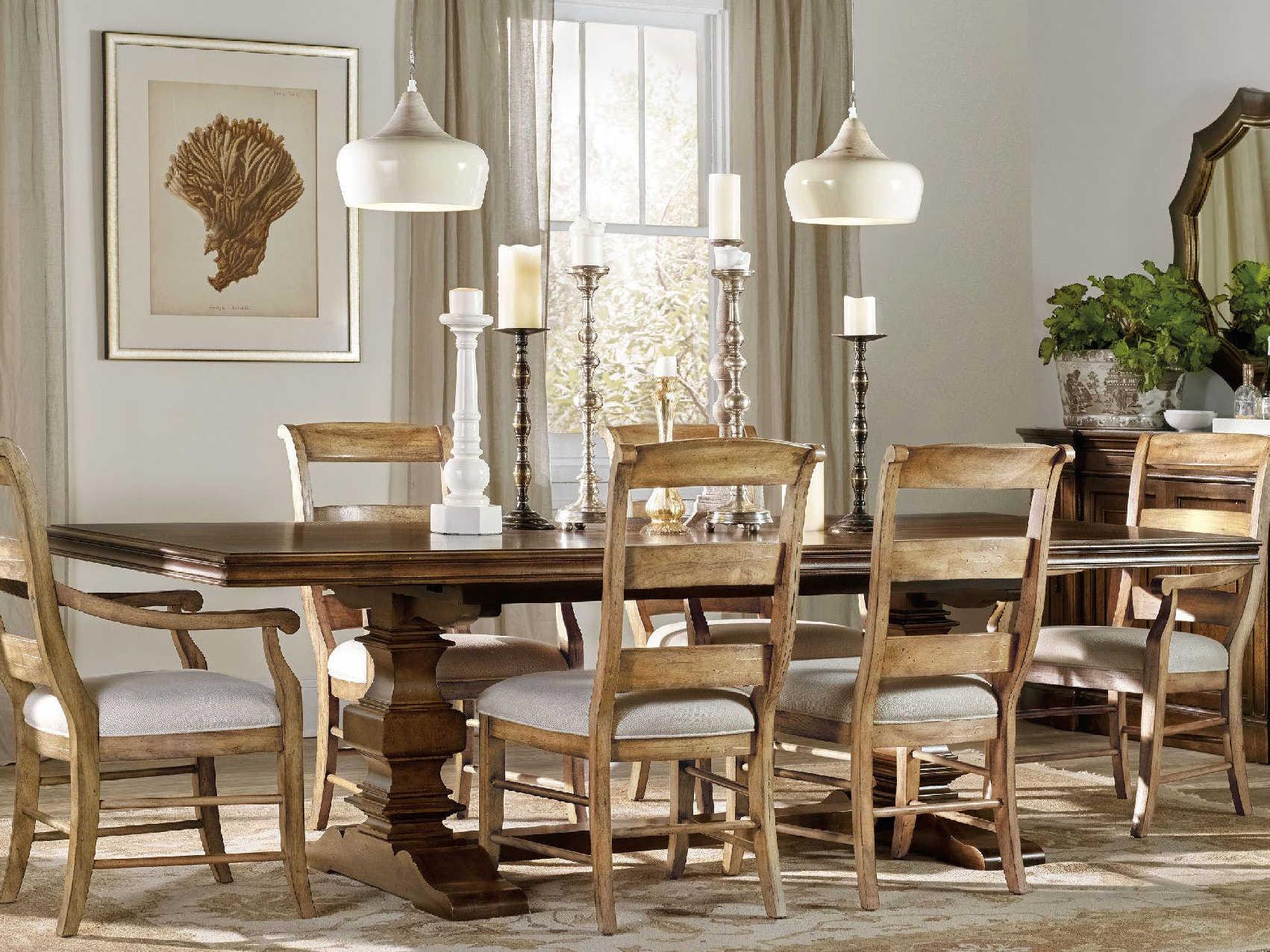 Hooker Furniture Archivist Rectangular Dark Wood Dining Table