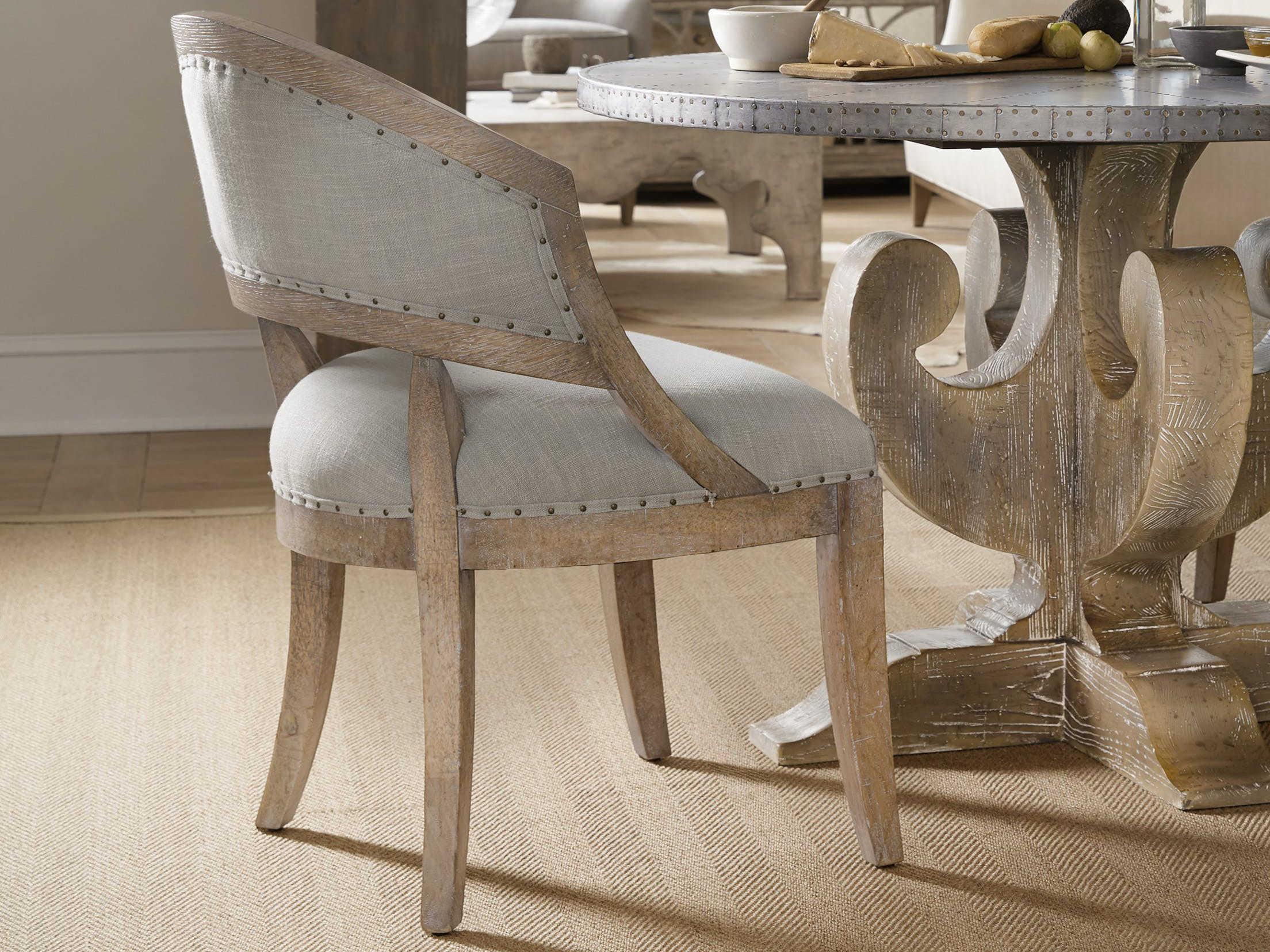 Hooker Furniture Boheme Hardwood Gray Upholstered Side Dining Chair