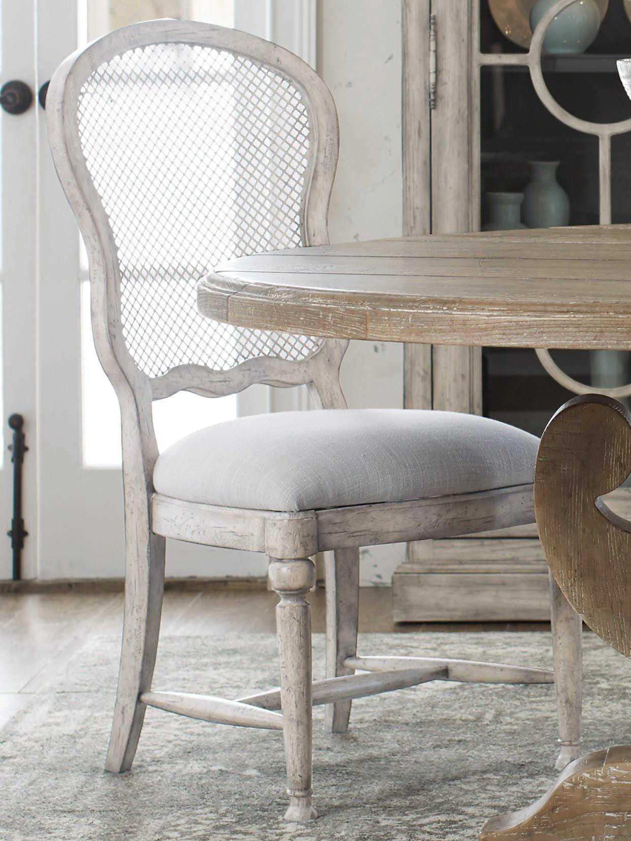 Hooker Furniture Boheme Hardwood Gray Upholstered Side Dining Chair