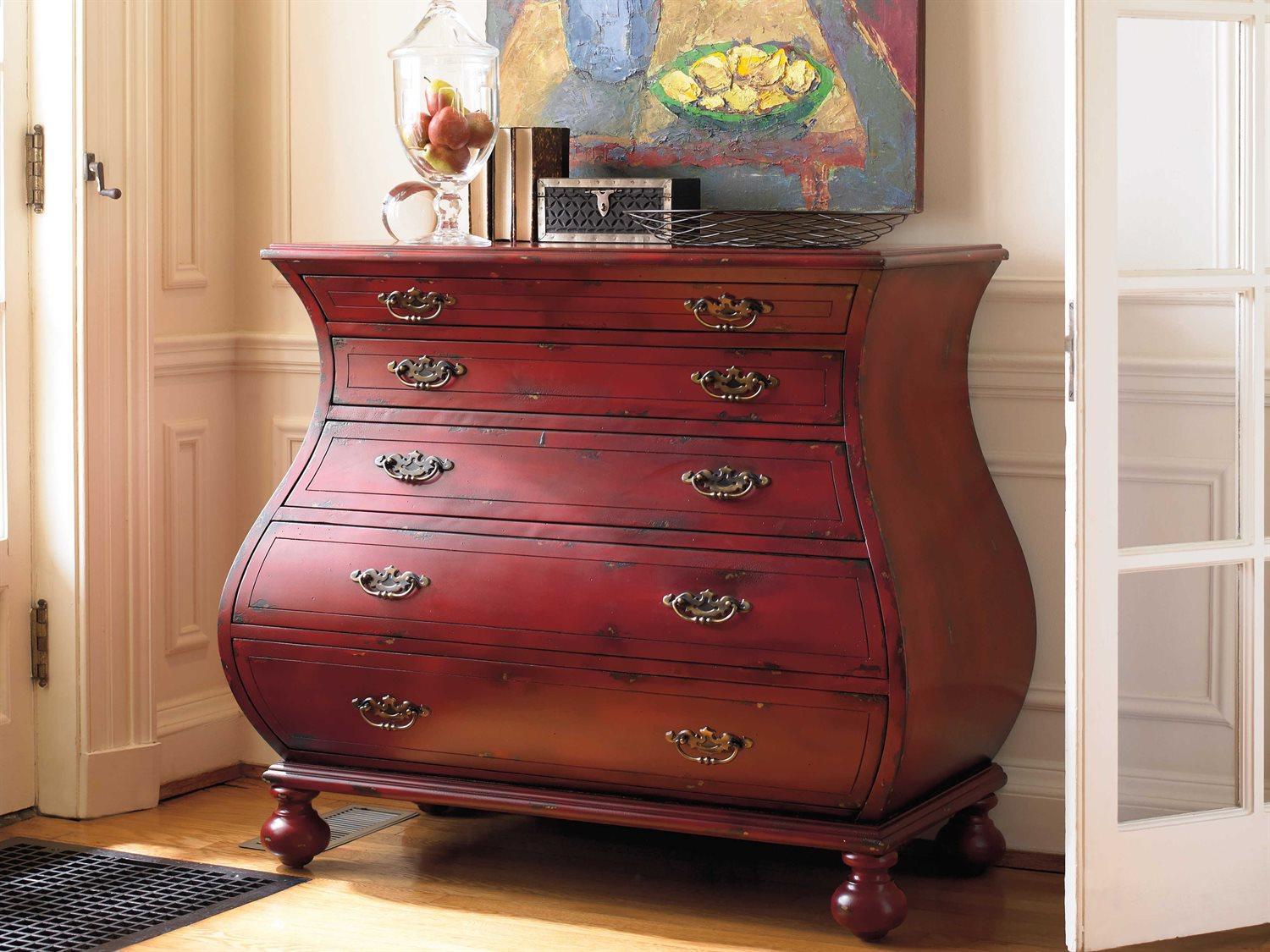Luxecor 5-Drawers Red Hardwood Accent Chest