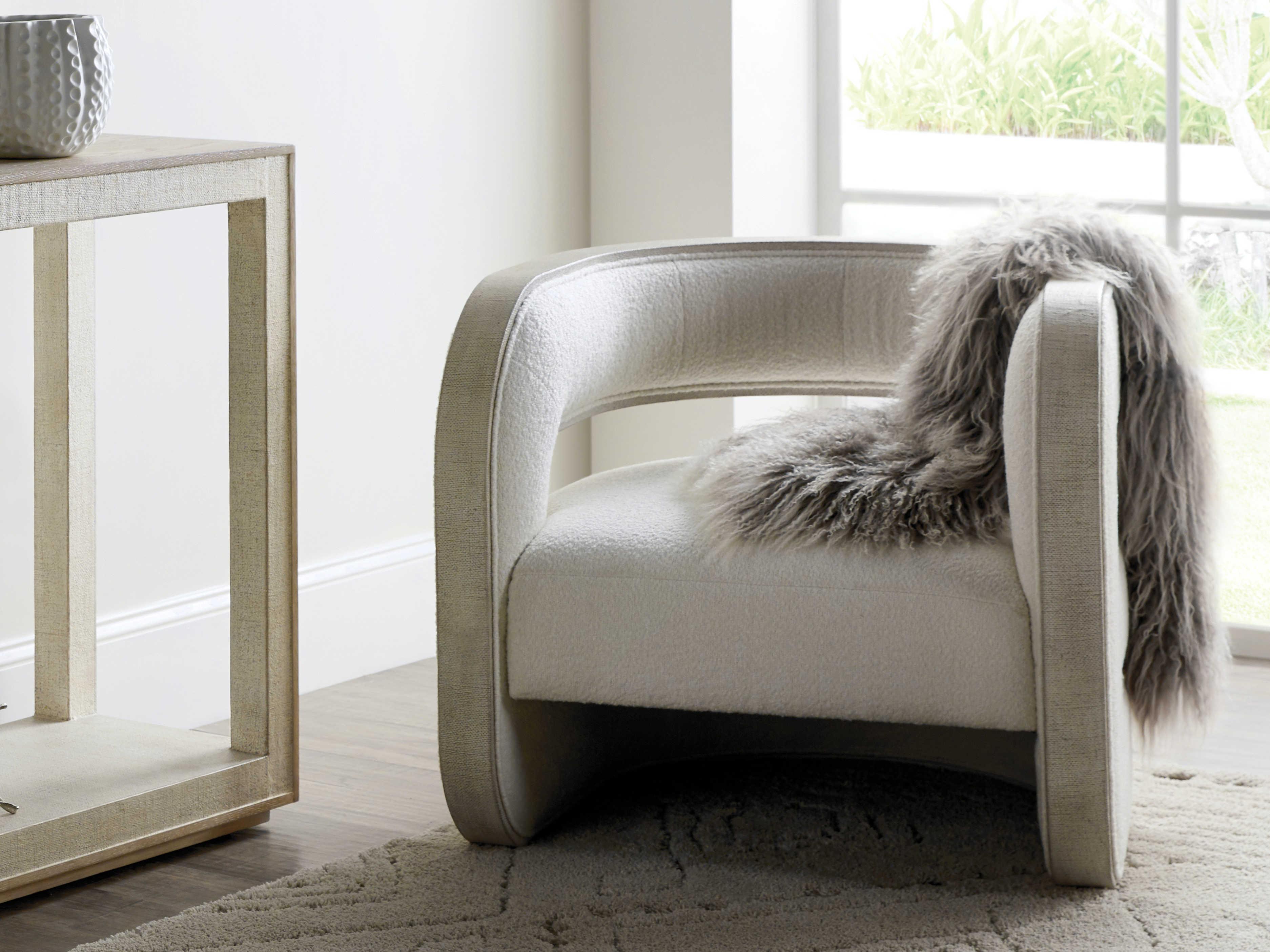 Hooker Furniture Cascade White Fabric Accent Chair