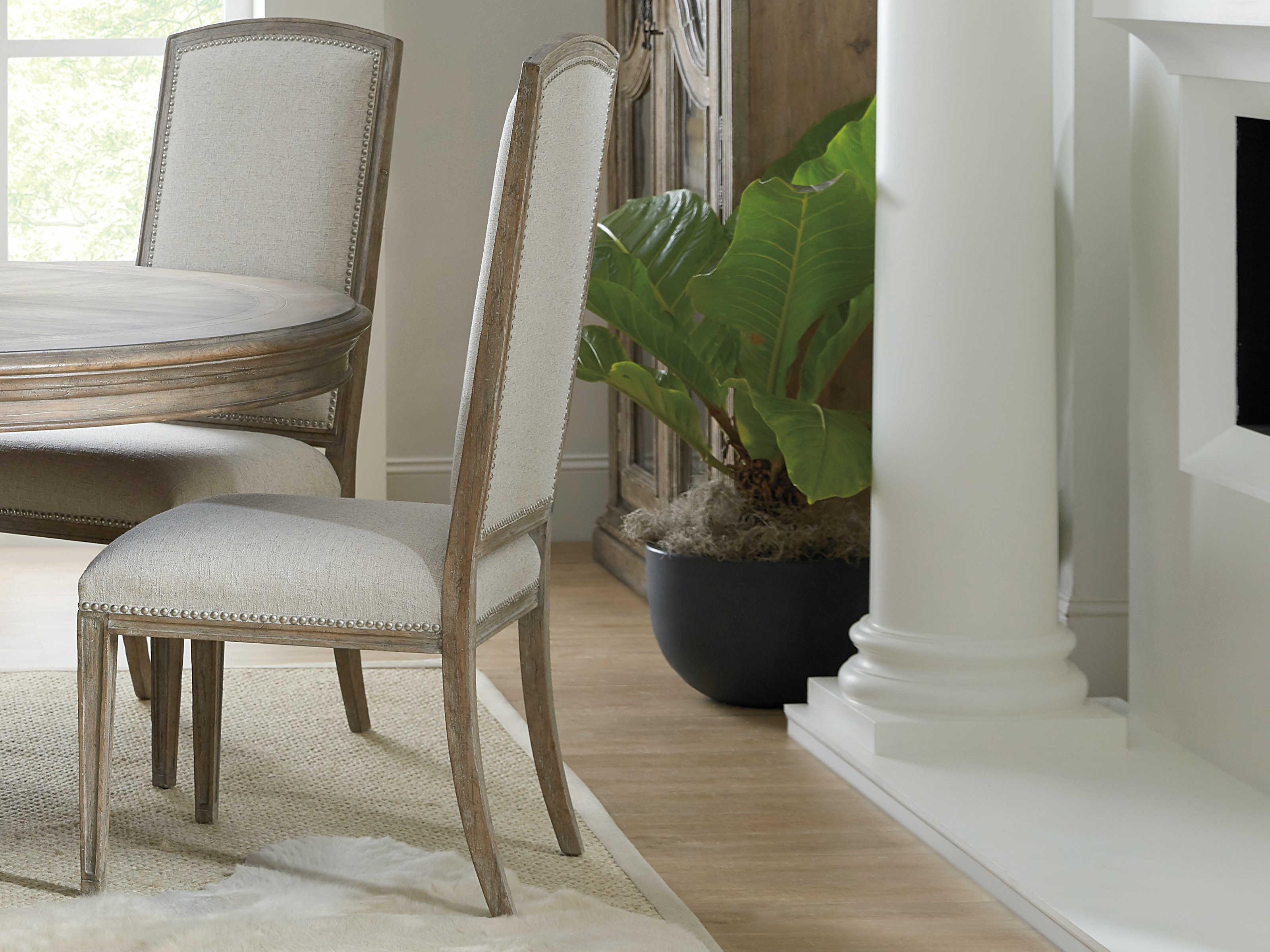 Hooker Furniture Castella Beige Upholstered Side Dining Chair