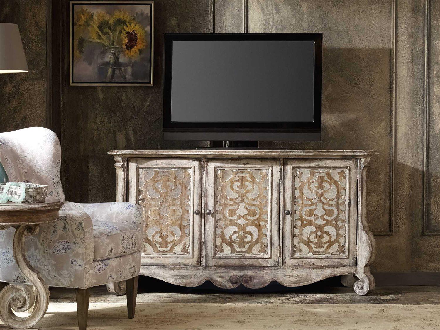 Luxecor Heritage 68" Hardwood Light Wood Media Console