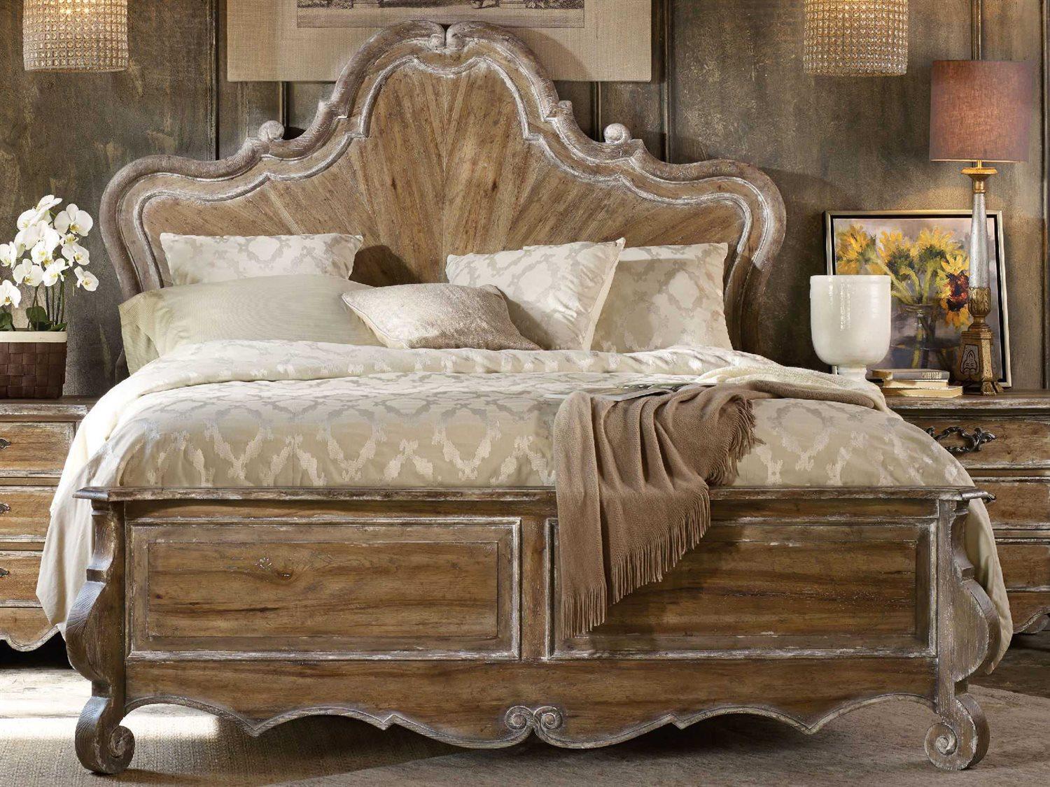 Hooker Furniture Chatelet Brown Poplar Wood California King Panel Bed