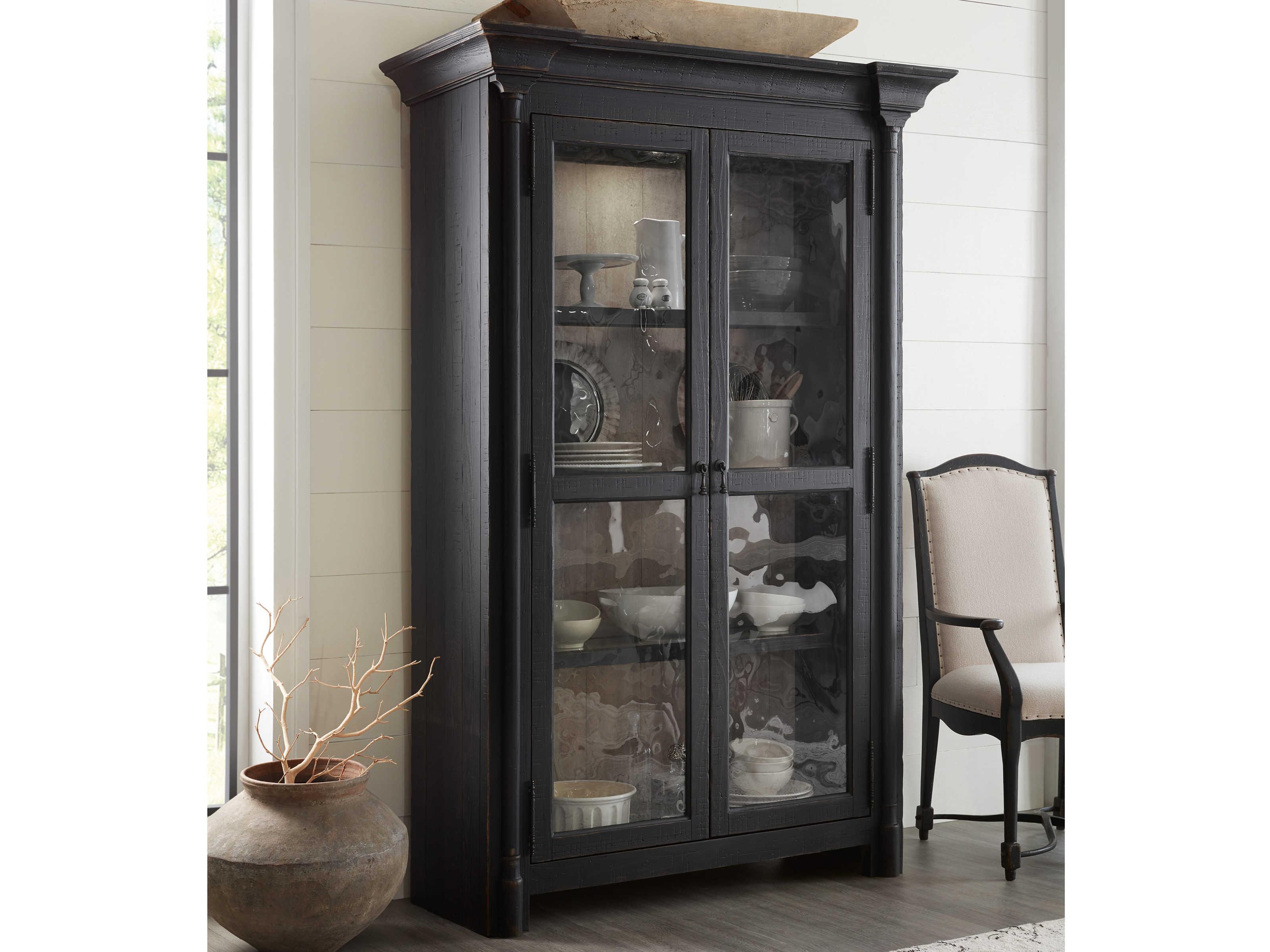 Luxecor Heritage Hardwood Black Display Cabinet