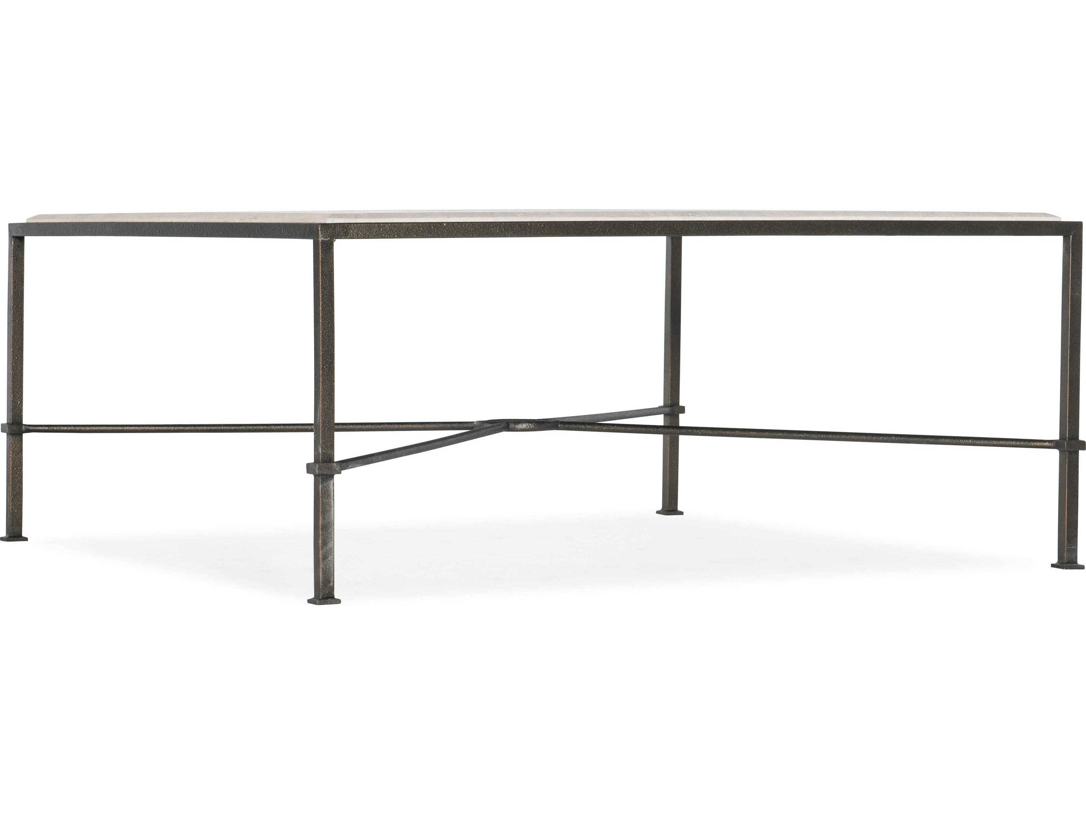Luxecor Square Creamy Beige Marble Gray Cocktail Table