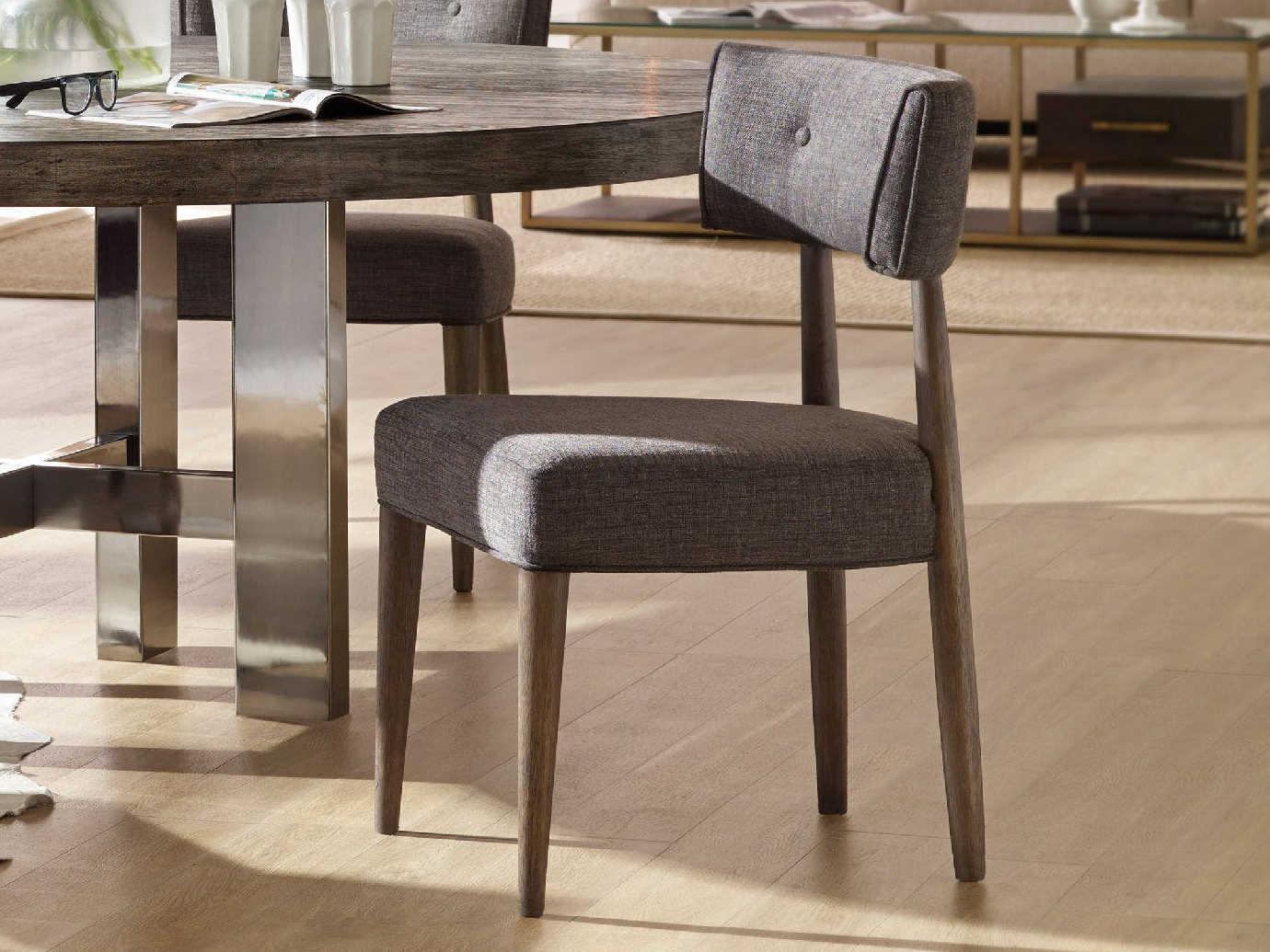 Hooker Furniture Curata Tufted Rubberwood Gray Upholstered Side Dining Chair