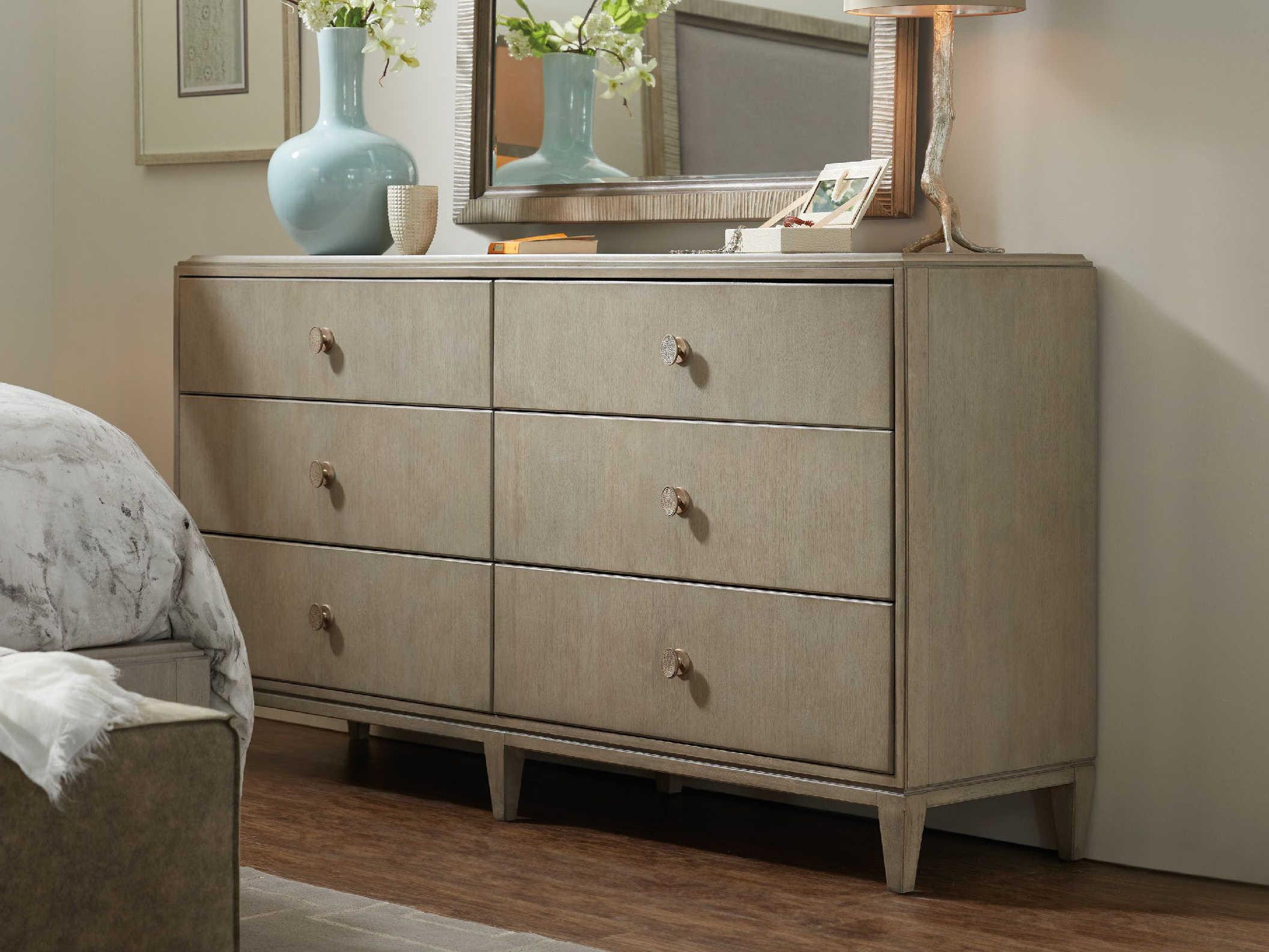 Luxecor Heritage 6-Drawers Rubberwood Double Dresser