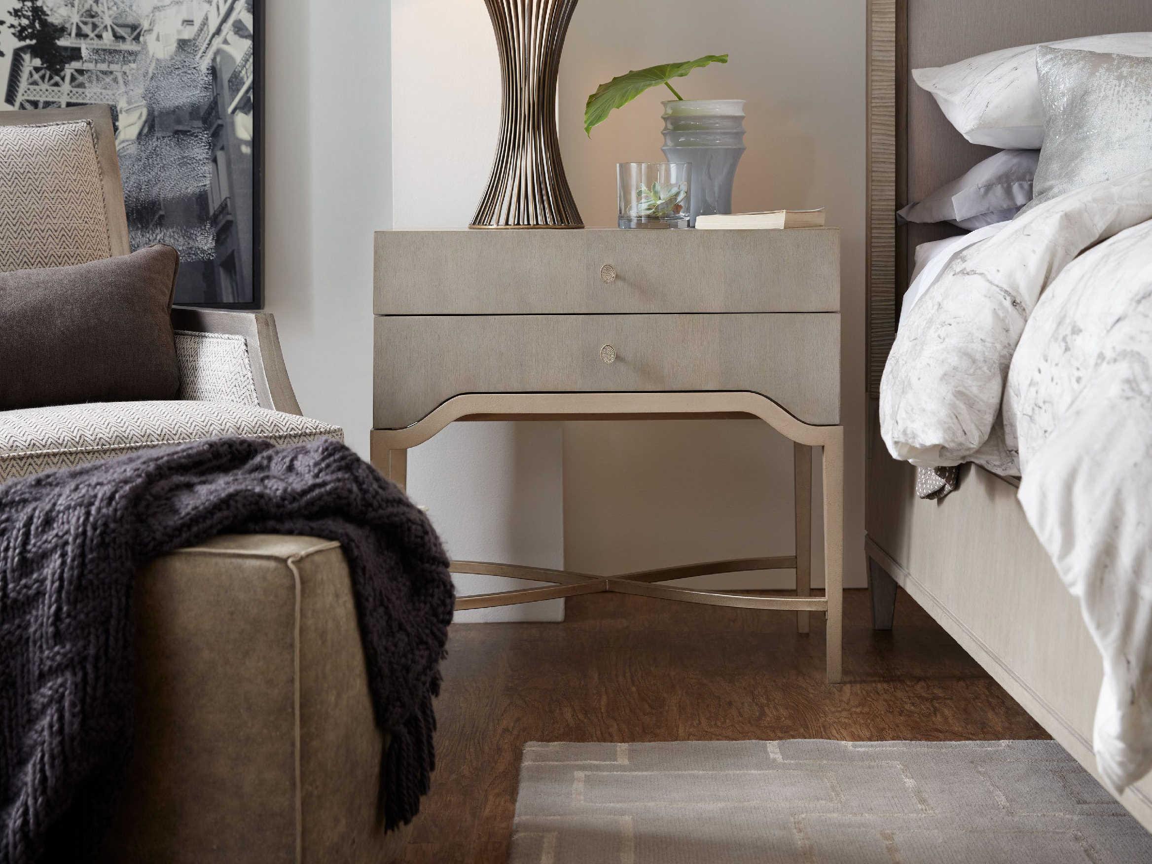 Hooker Furniture Elixir 2-Drawers Rubberwood Nightstand