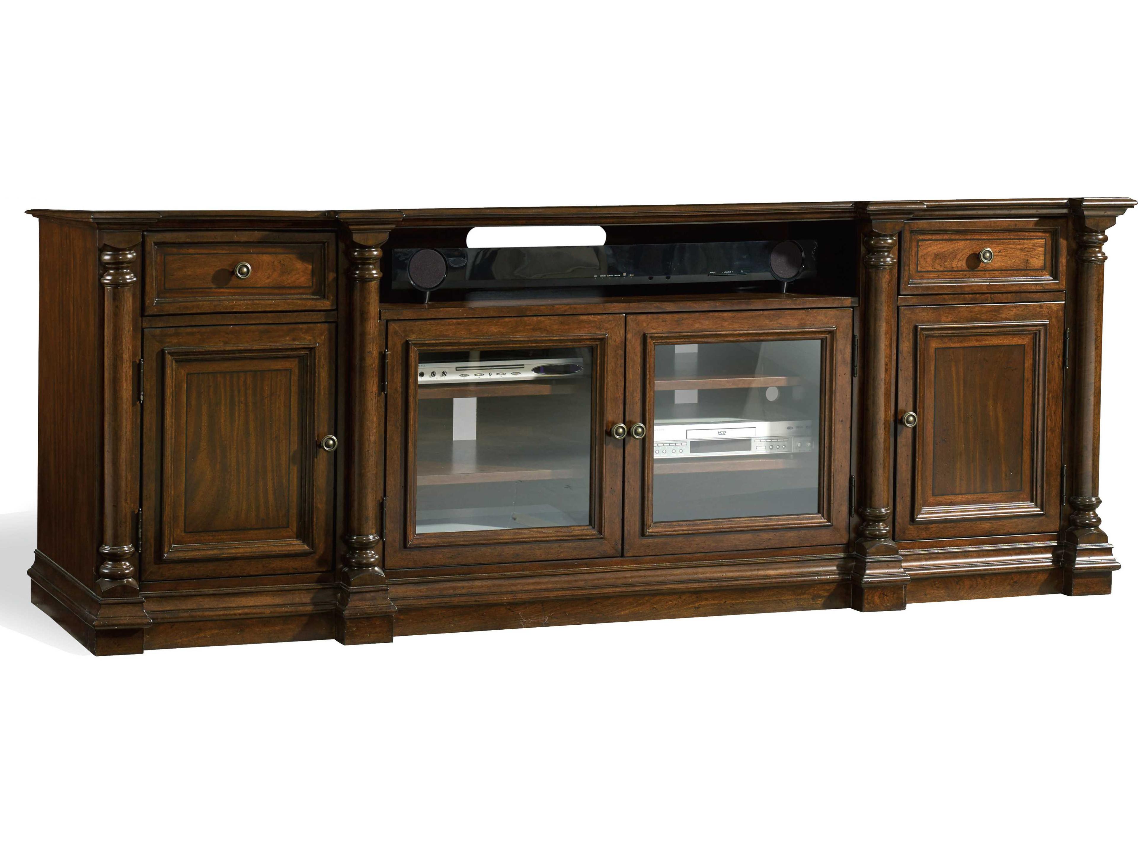 Hooker Furniture Leesburg 84" Mahogany Wood Entertainment Console