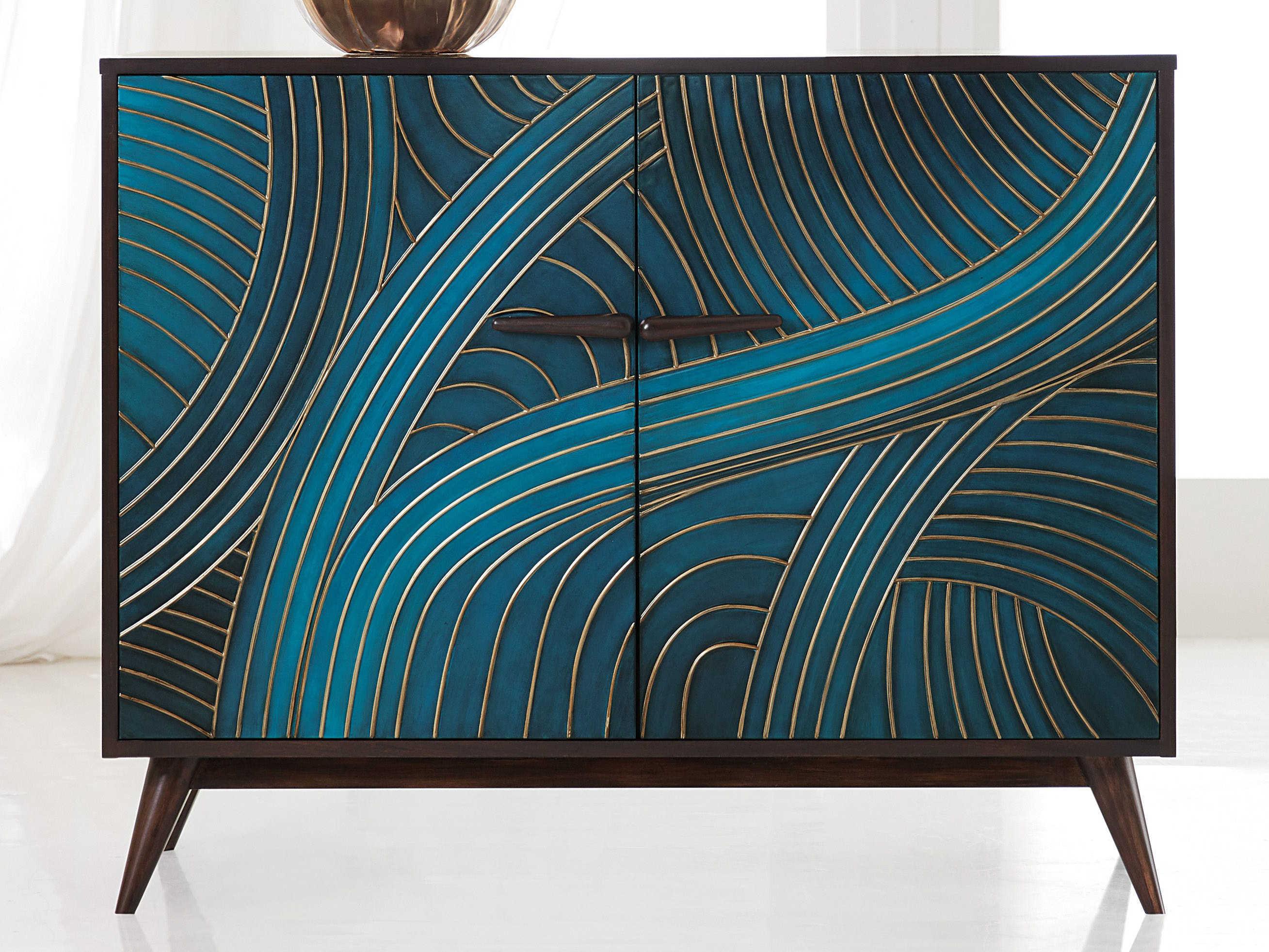 Hooker Furniture Melange Esperanza 48" Hardwood Green Sideboard