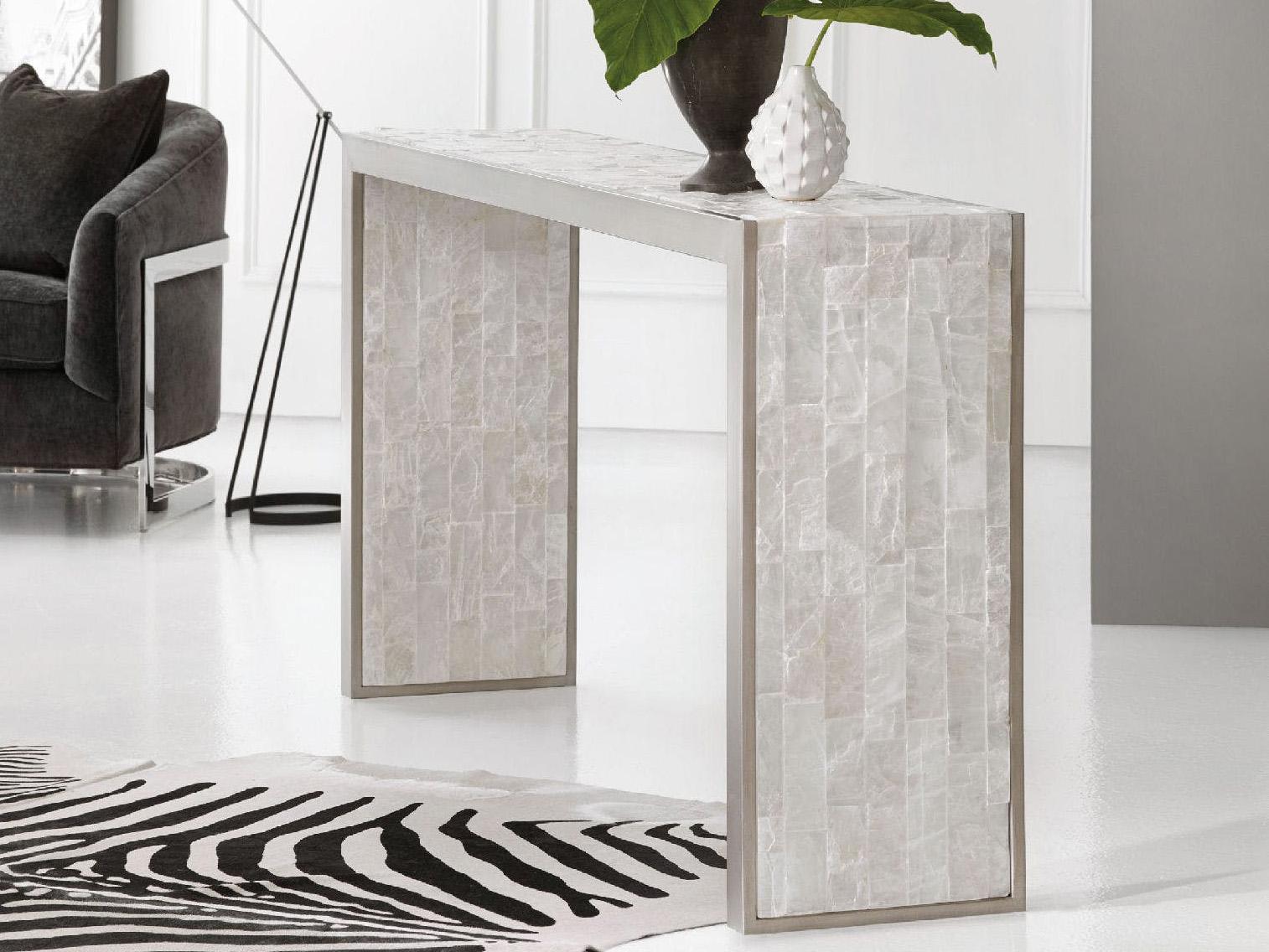 Hooker Furniture Melange Emma Rectangular White Console Table