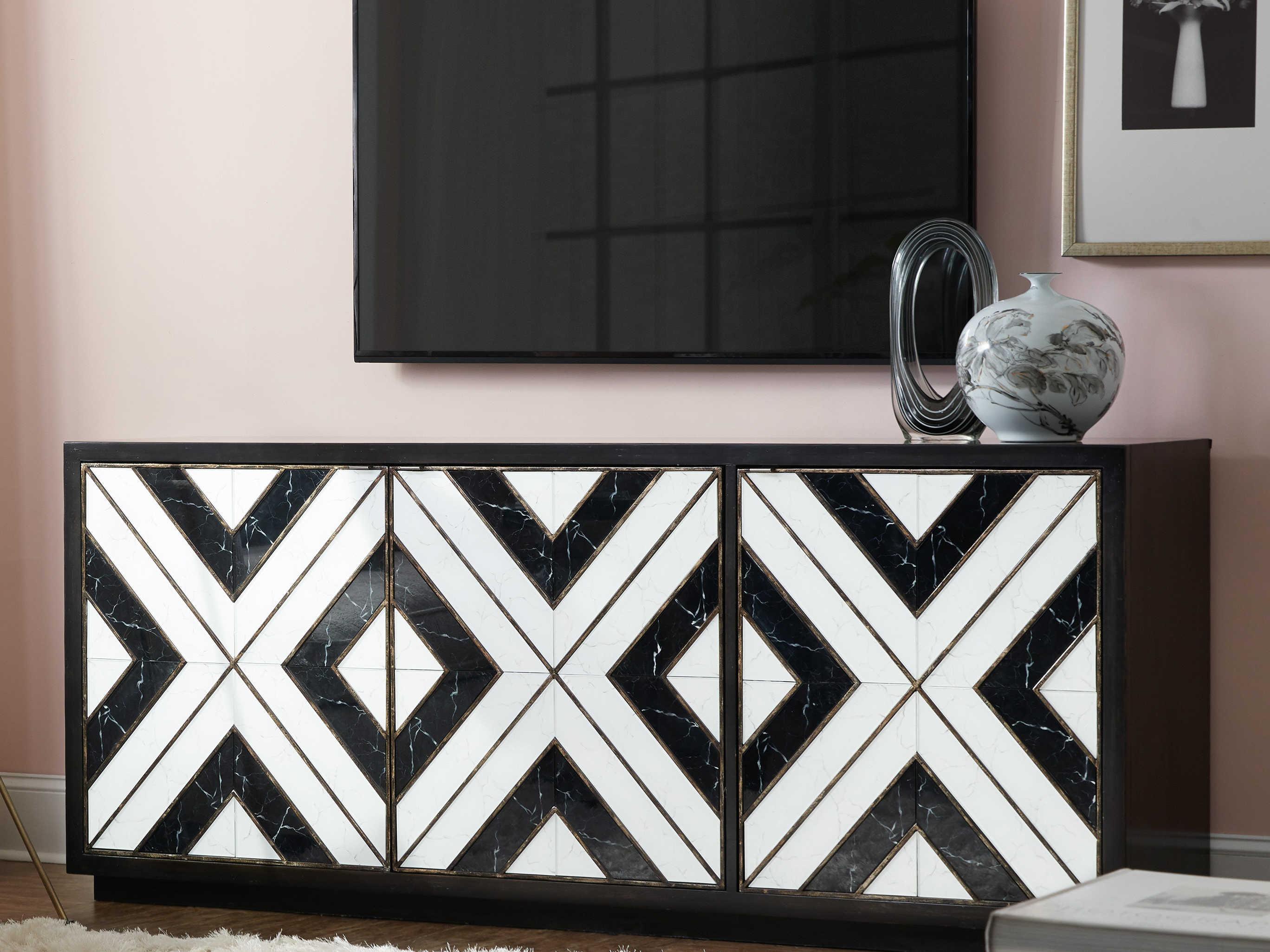 Hooker Furniture Sanctuary 2 Noir Et Blanc Entertainment Console