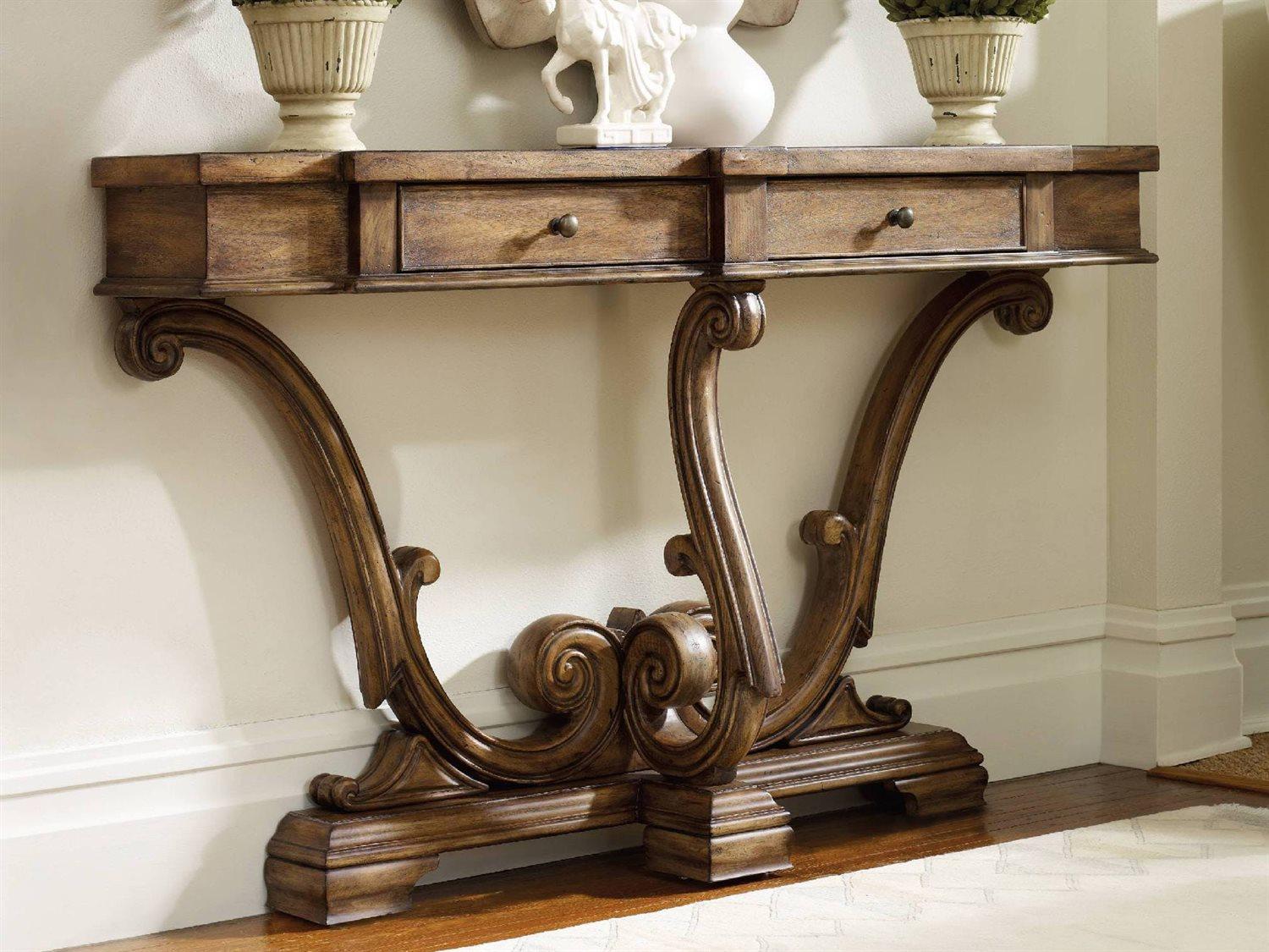 Hooker Furniture Sanctuary Rectangular Wood Console Table