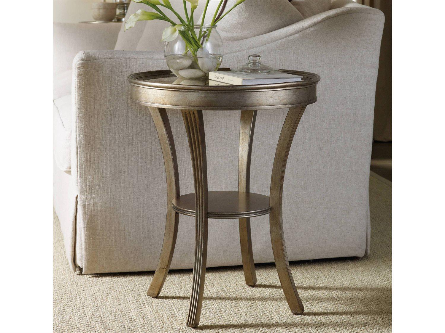 Hooker Furniture Sanctuary Round Gold End Table