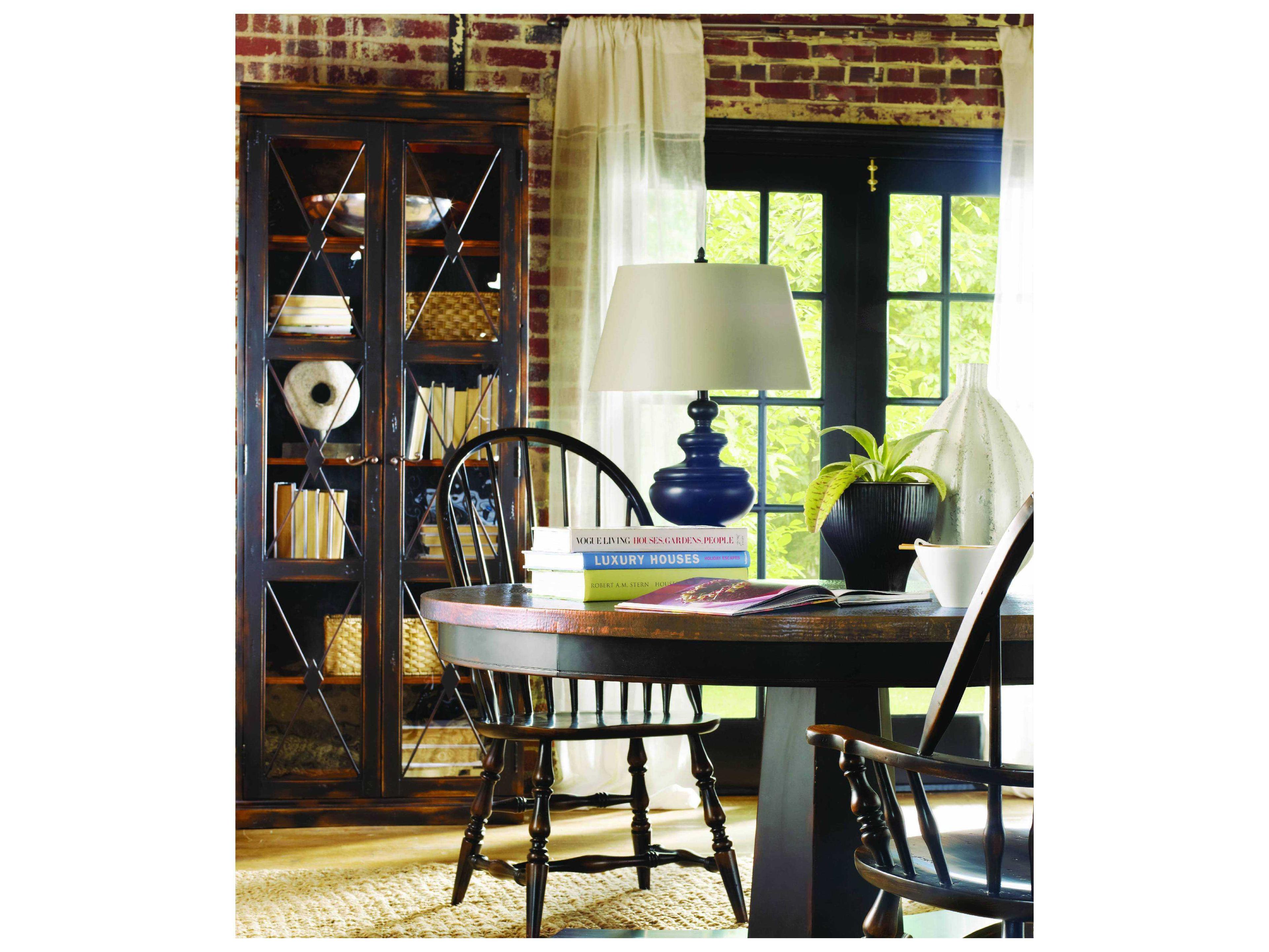 Luxecor Heritage Hardwood Black Display Cabinet