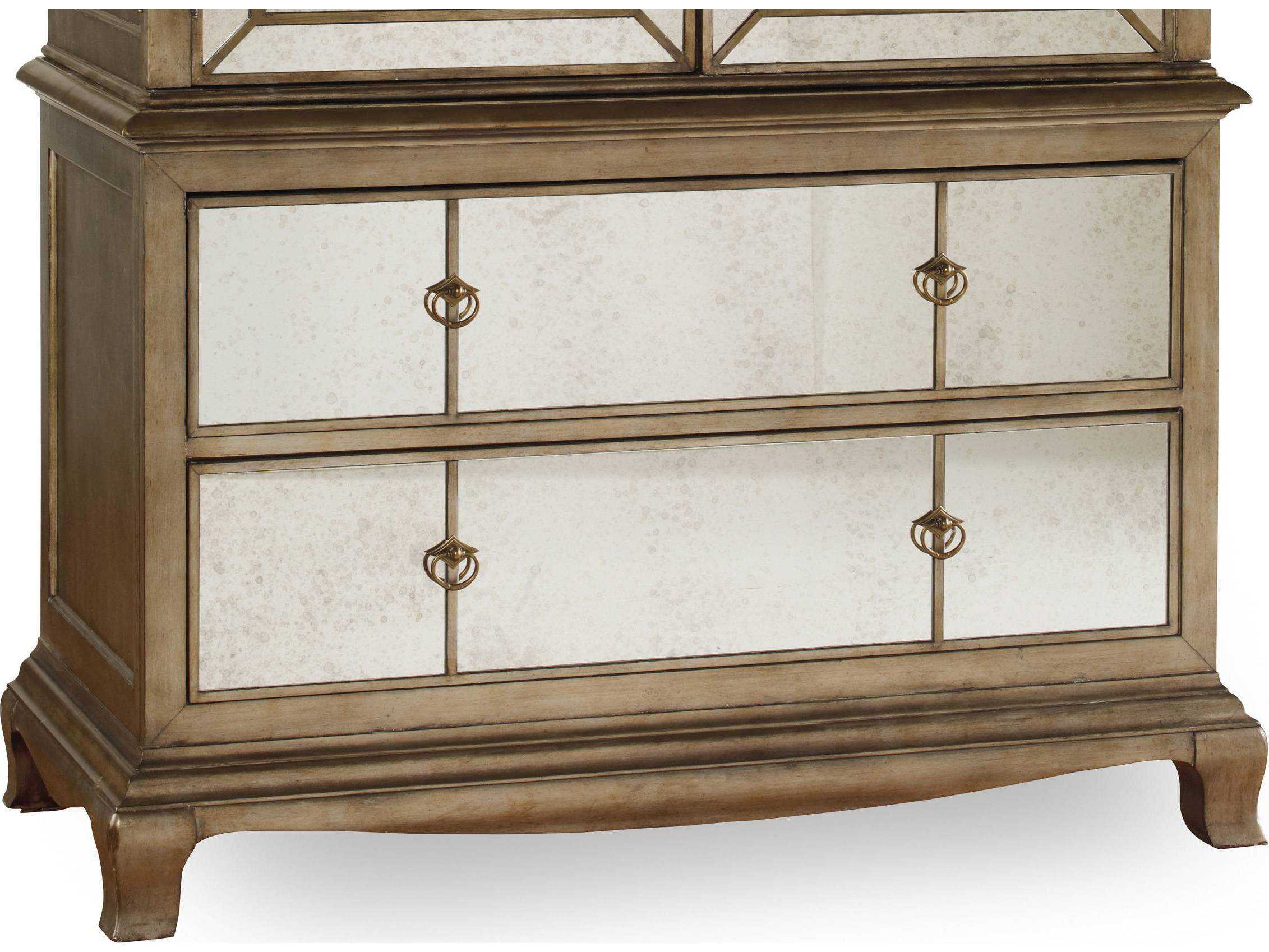 Hooker Furniture Sanctuary Gold Cedar Wood Wardrobe Armoire