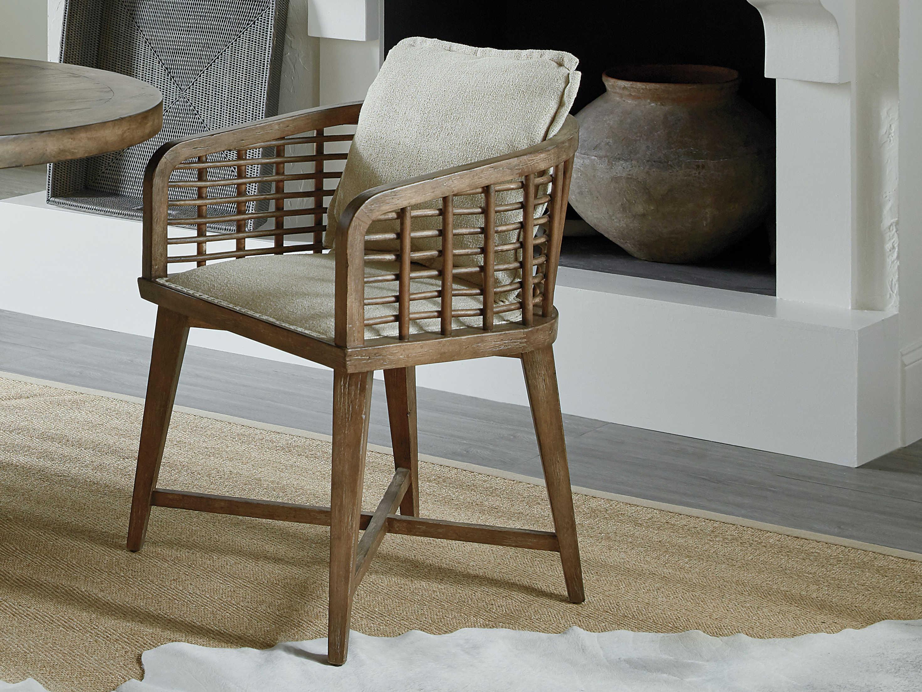 Hooker Furniture Sundance Beige Upholstered Arm Dining Chair