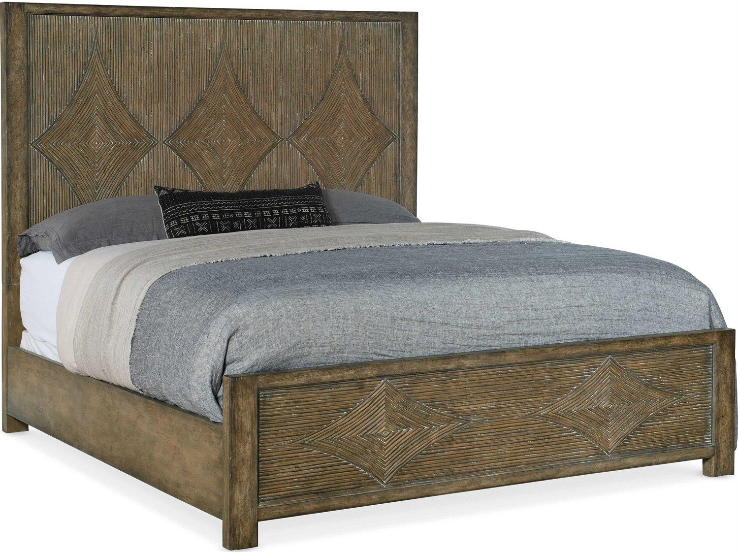 Hooker Furniture Sundance Cliffside Brown Wood Queen Panel Bed
