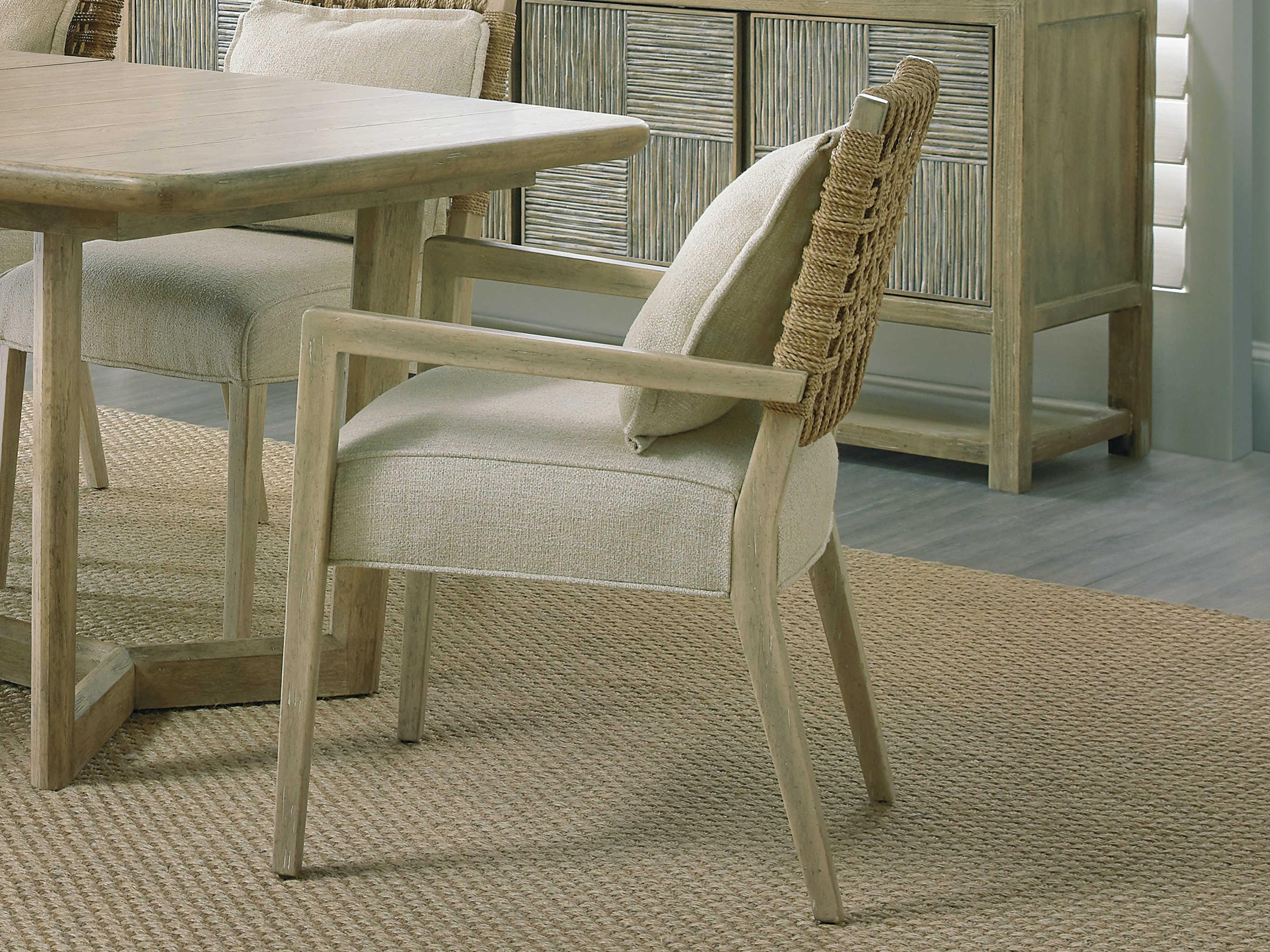 Hooker Furniture Surfrider Beige Upholstered Arm Dining Chair