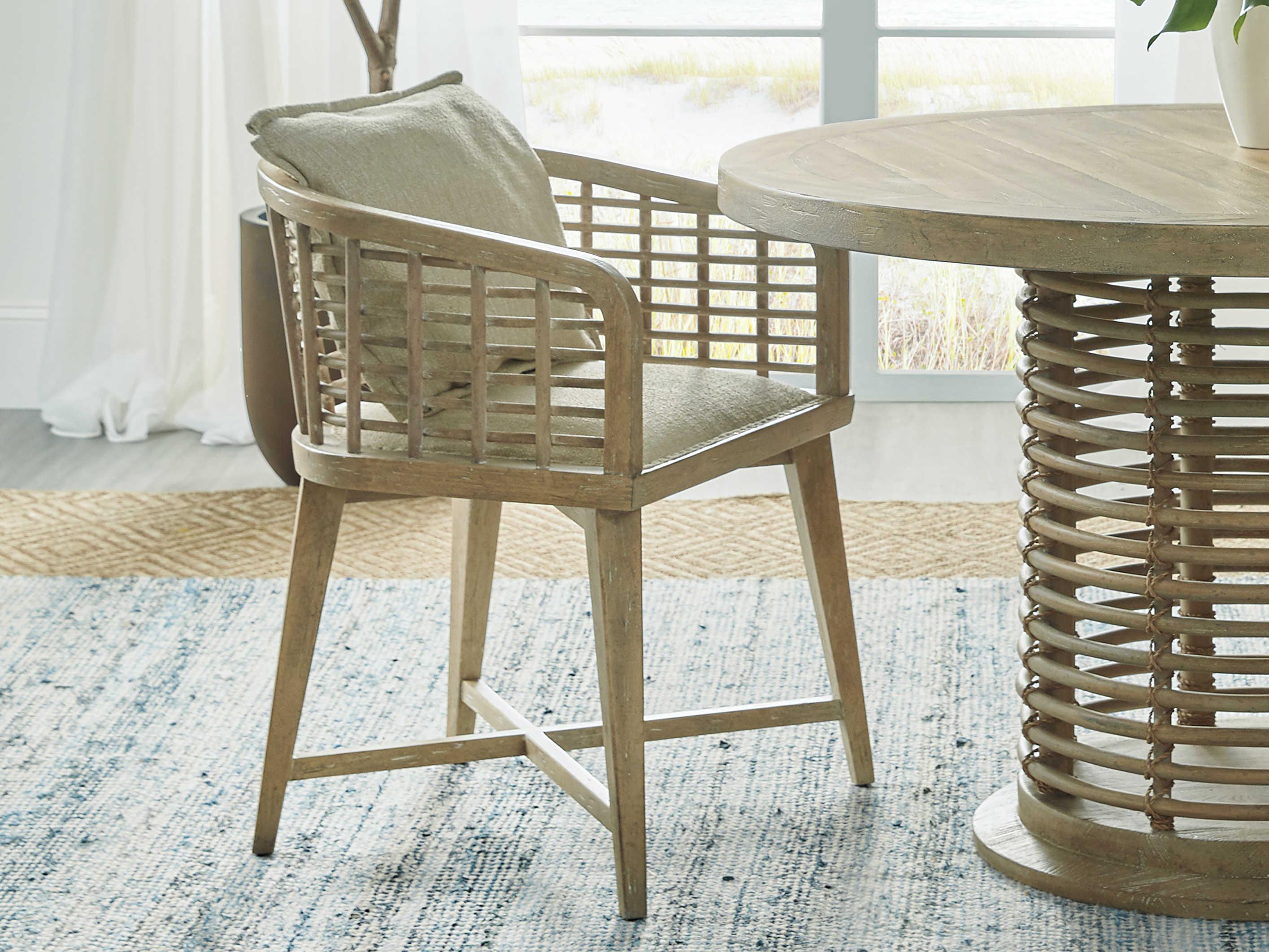 Hooker Furniture Surfrider Beige Upholstered Arm Dining Chair