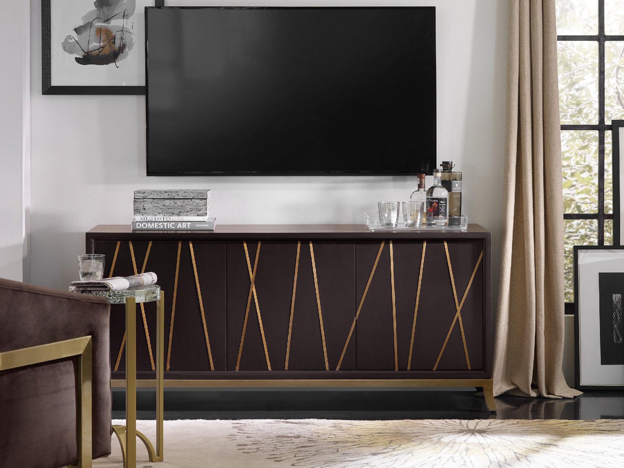 Hooker Furniture 65" Mango Wood Black Media Console