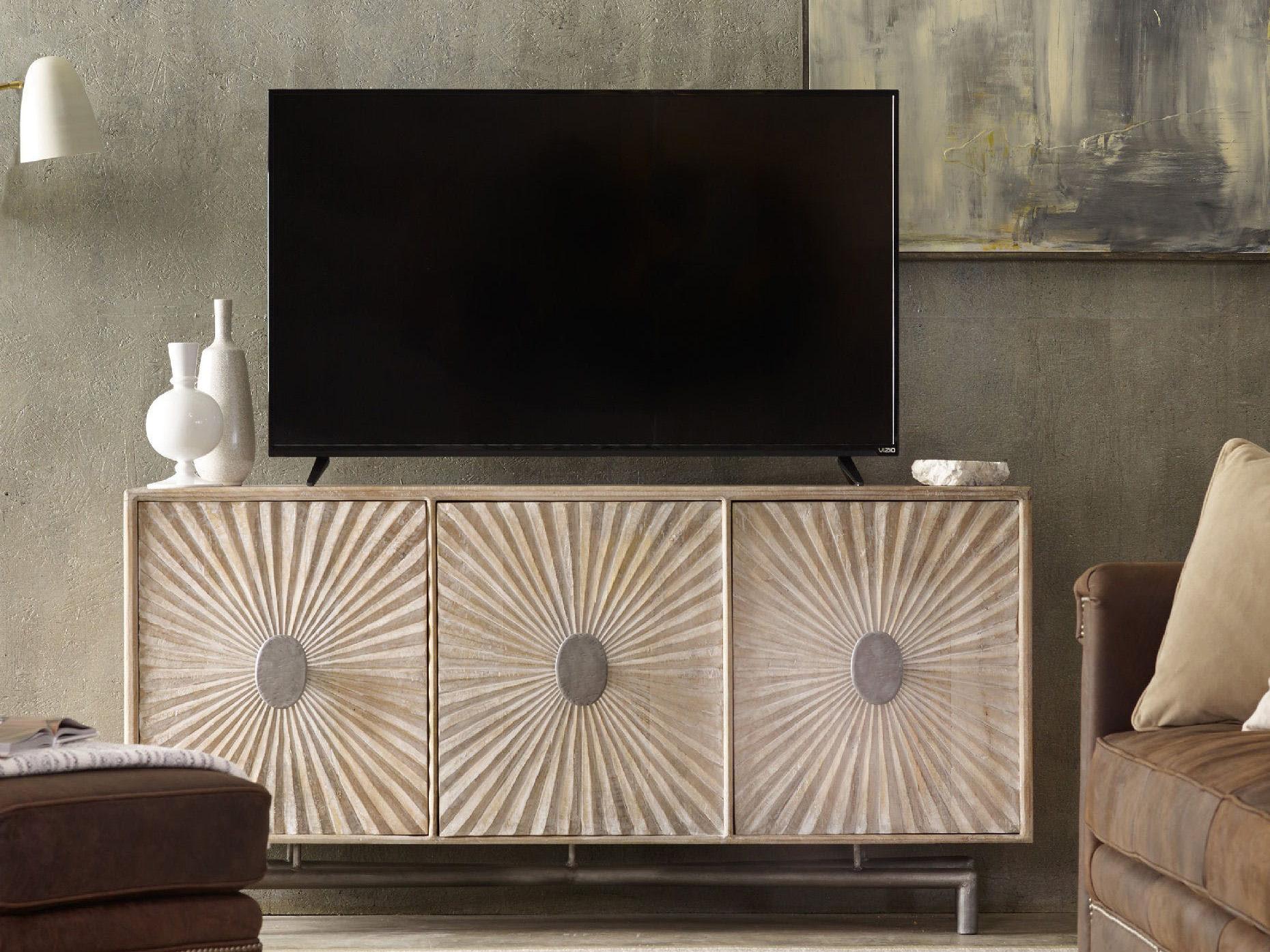 Luxecor 68" Mango Wood Light Media Console