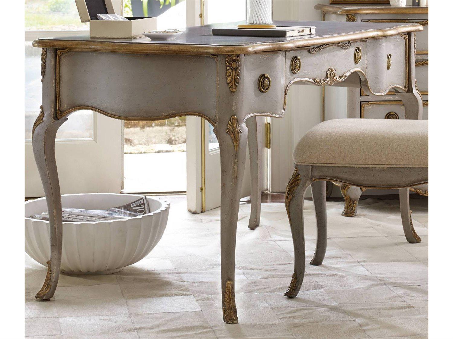 Luxecor Gray Hardwood Writing Desk