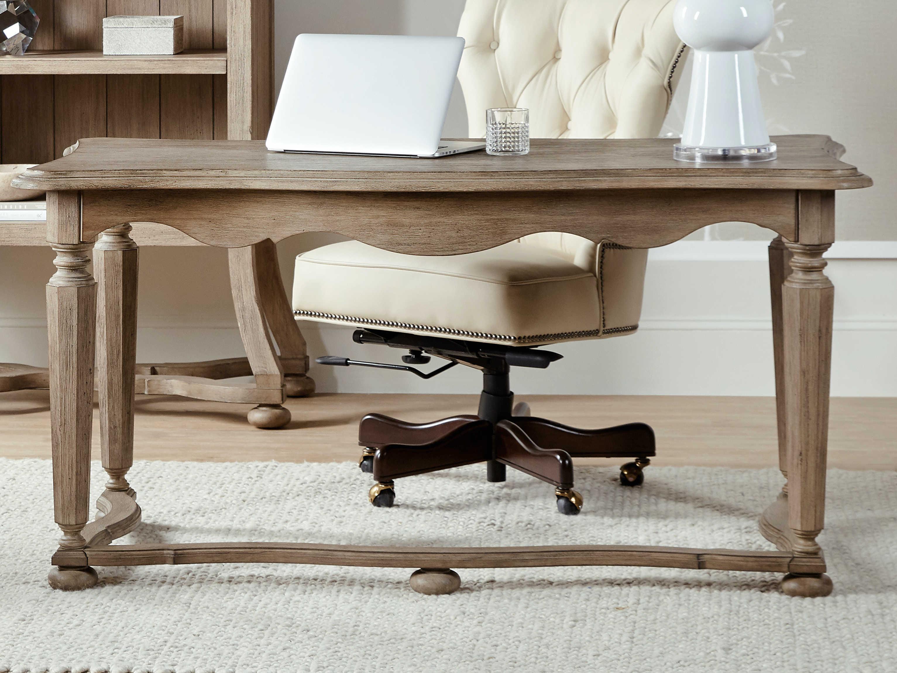 Hooker Furniture Work Your Way Corsica Light Wood Brown Acacia Writing Desk