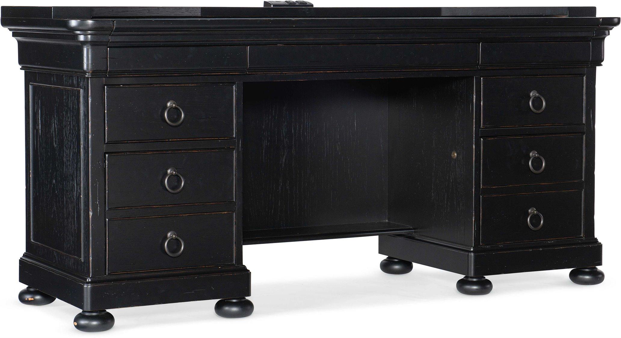 Luxecor Heritage Bristowe Black Credenza Desk