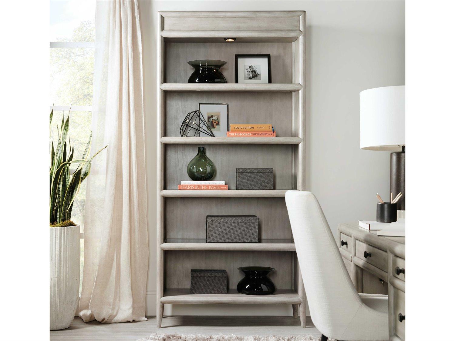 Hooker Furniture Work Your Way Grey Mink Bookcase