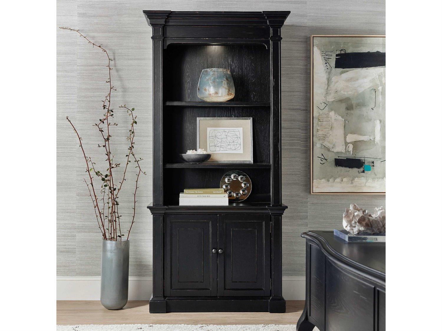 Hooker Furniture Work Your Way Black Bookcase