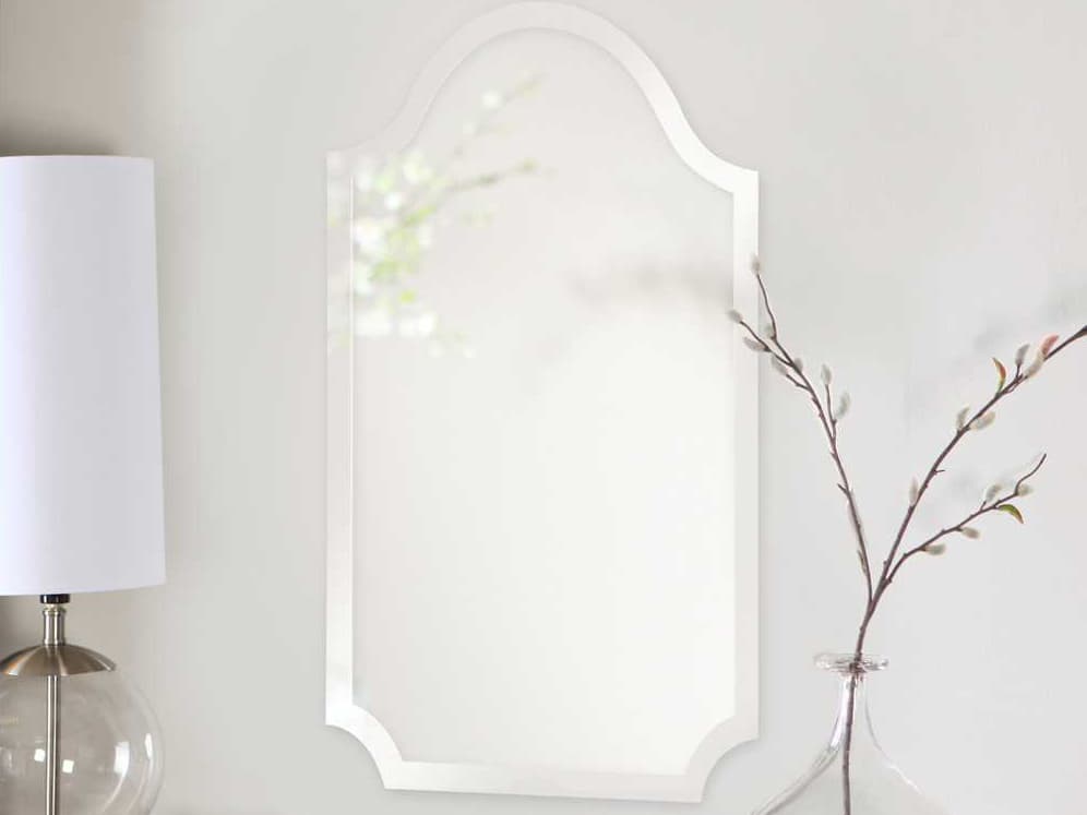 Howard Elliott Frameless Arched Wall Mirror
