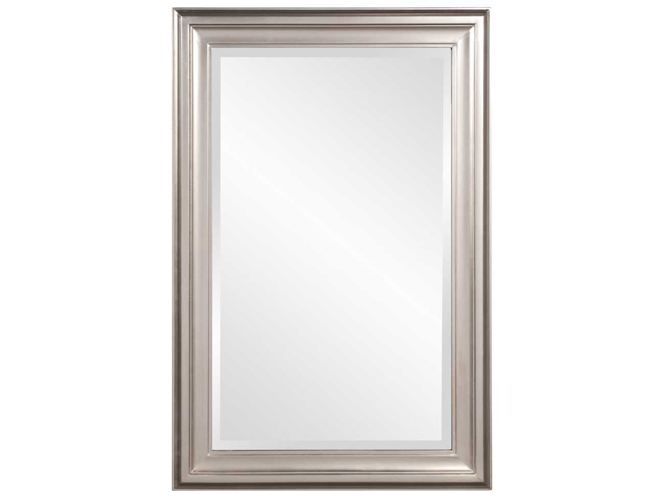 Howard Elliott George Bright Nickel Wall Mirror