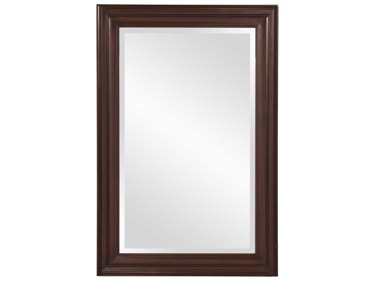 Howard Elliott George Rectangular Brown Wall Mirror
