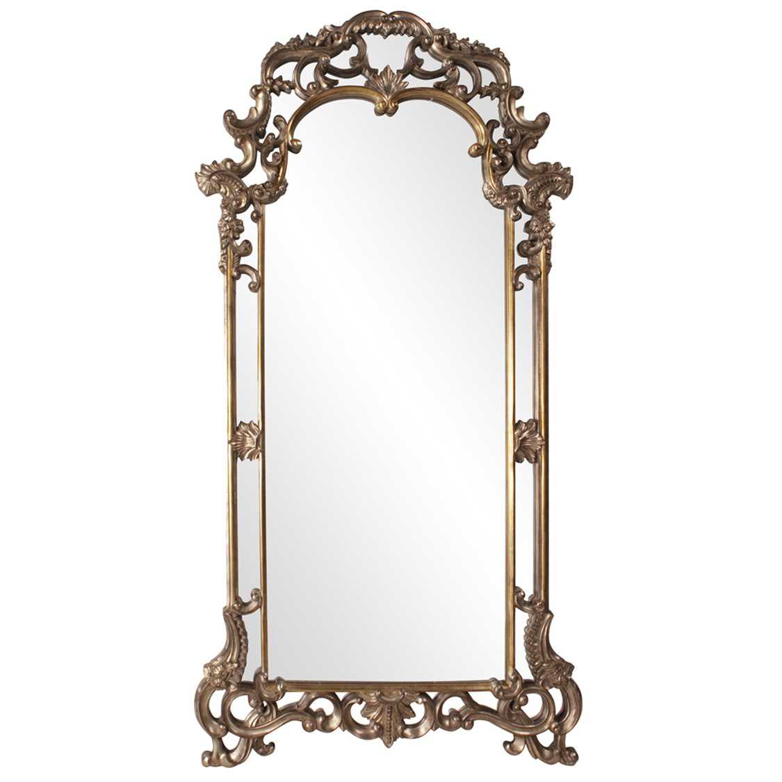 Howard Elliott Imperial Mottled Bronze with Antique Silver Accents Mirror