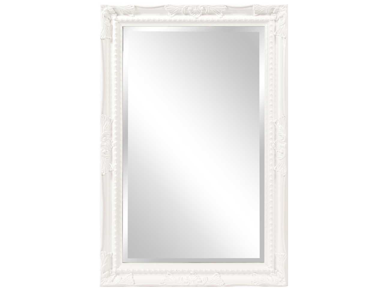 Howard Elliott Queen Ann Glossy White Wall Mirror