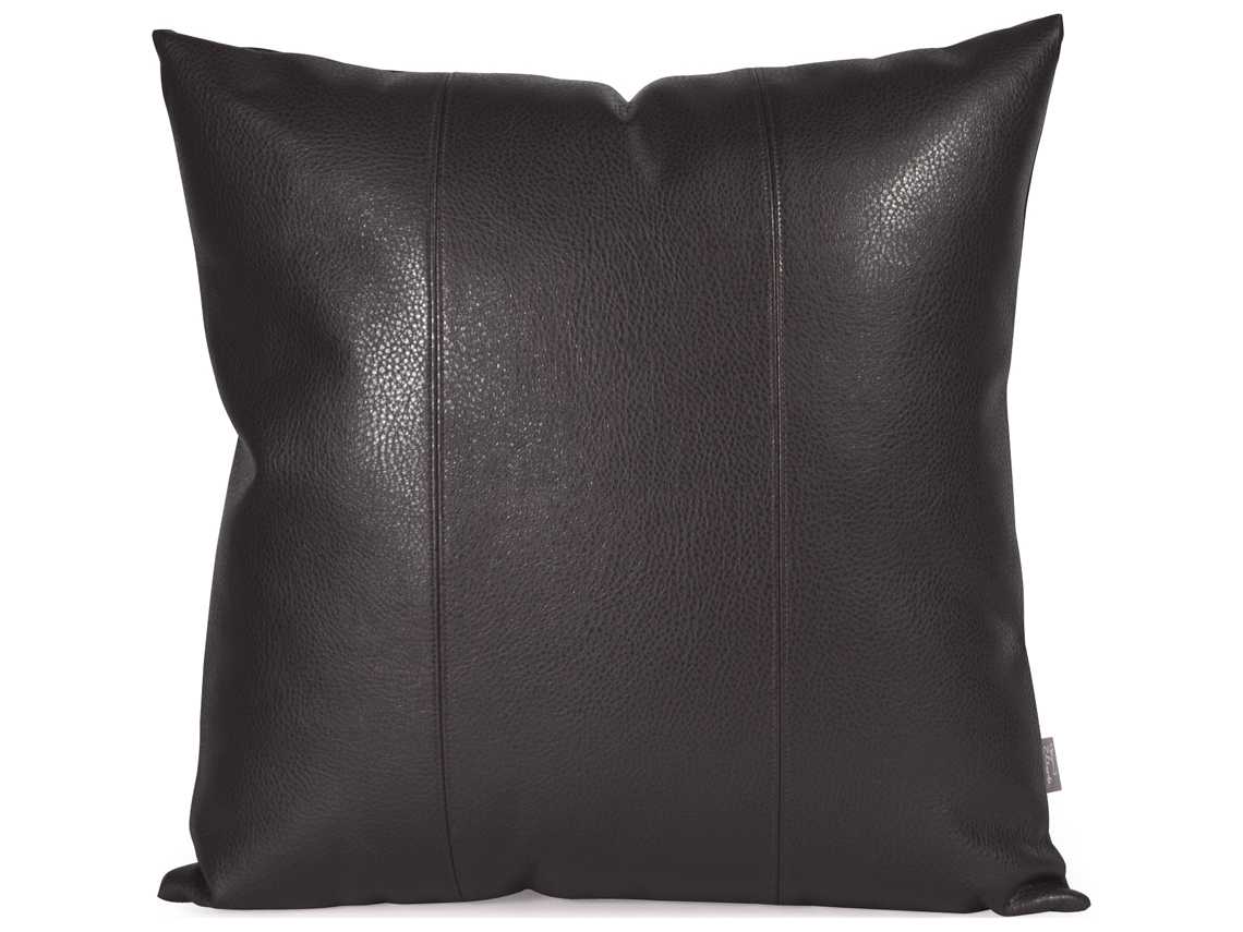 Howard Elliott Square 20 x 20 Black Pillow